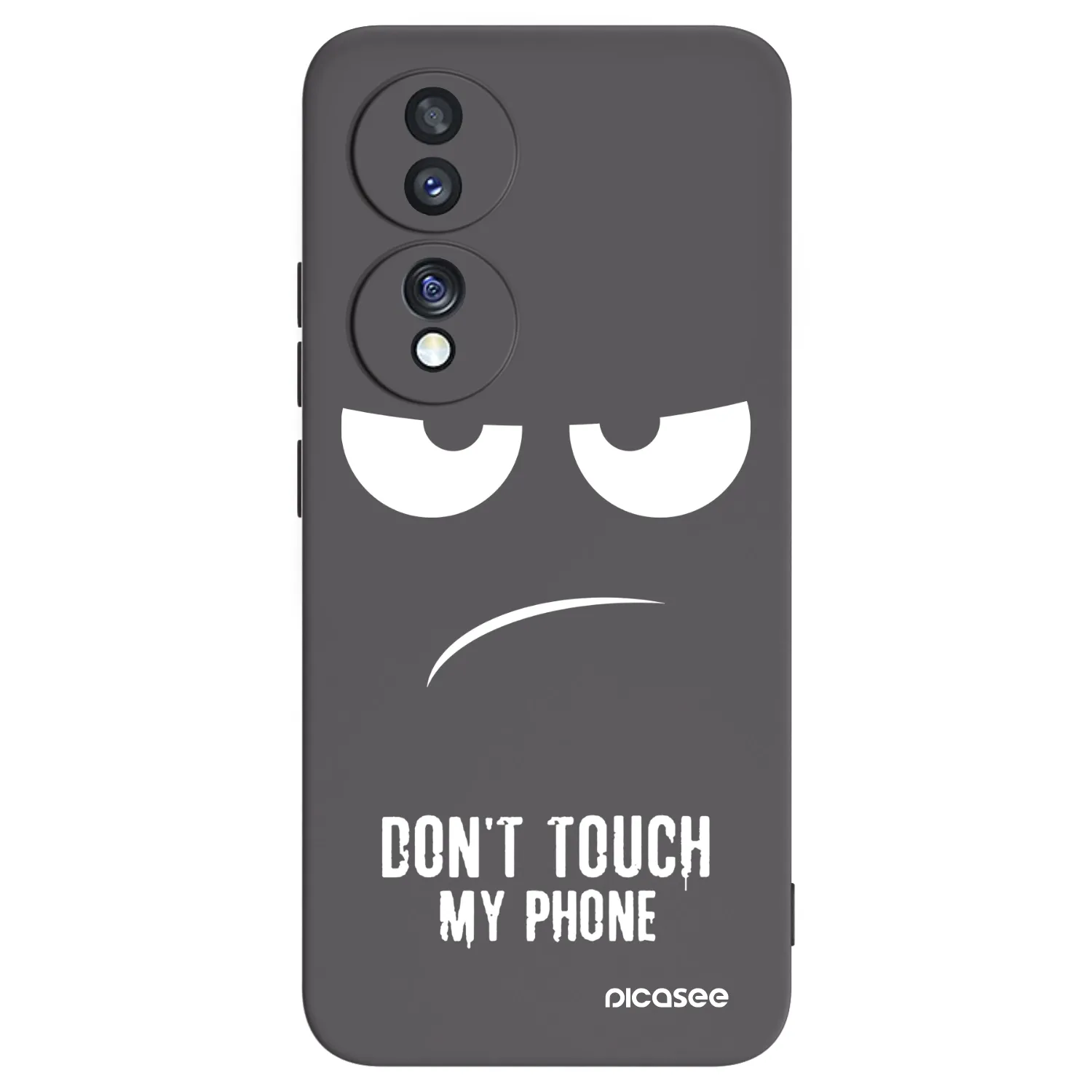 Picasee silikonski črni ovitek za Honor 70 - Don't Touch My Phone