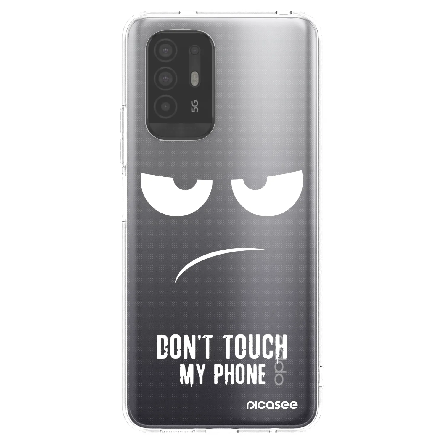 Picasee silikonski prozorni ovitek za OPPO A94 5G - Don't Touch My Phone