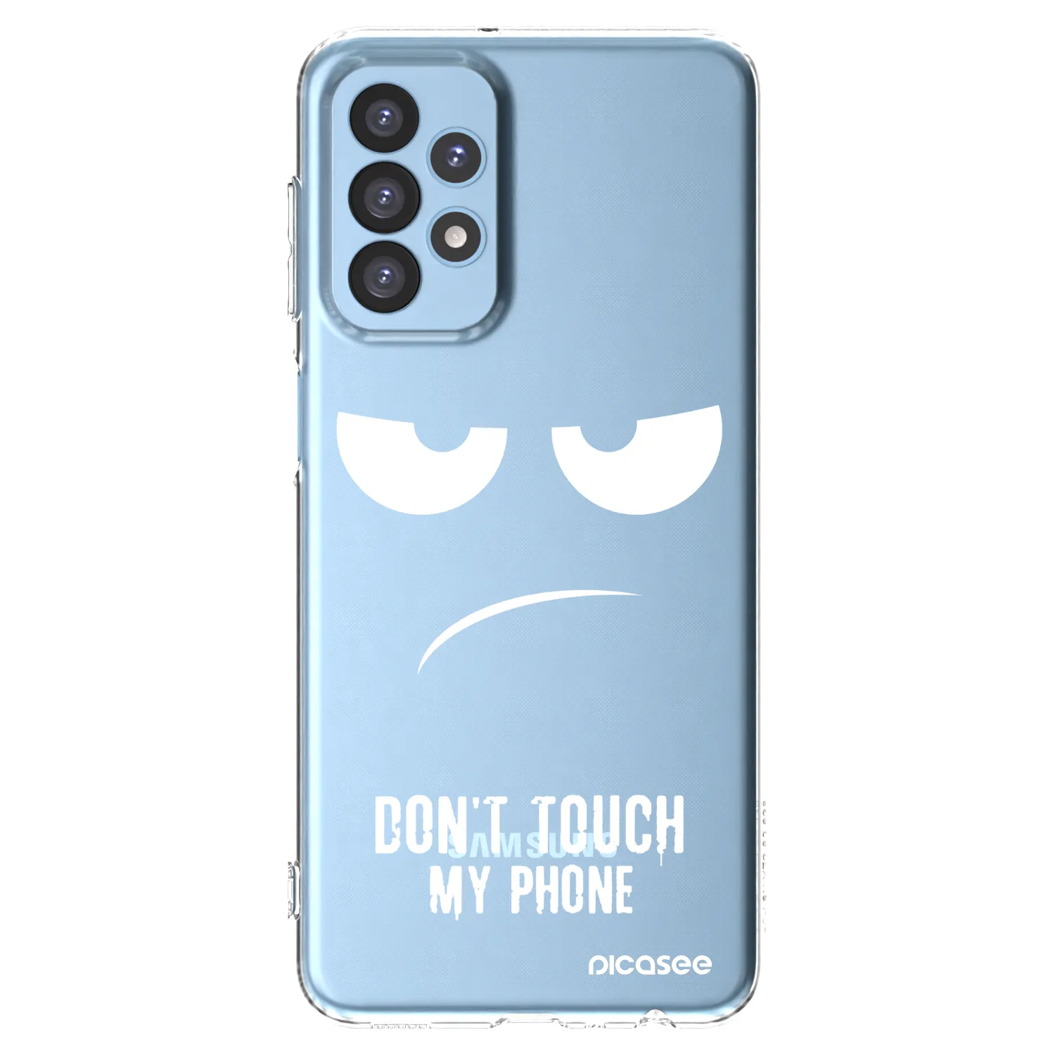 Picasee silikonski prozorni ovitek za Samsung Galaxy A23 A235F 4G - Don't Touch My Phone