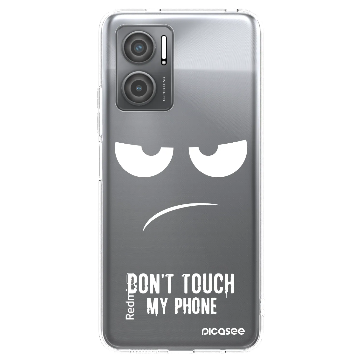 Picasee silikonski prozorni ovitek za Xiaomi Redmi 10 5G - Don't Touch My Phone