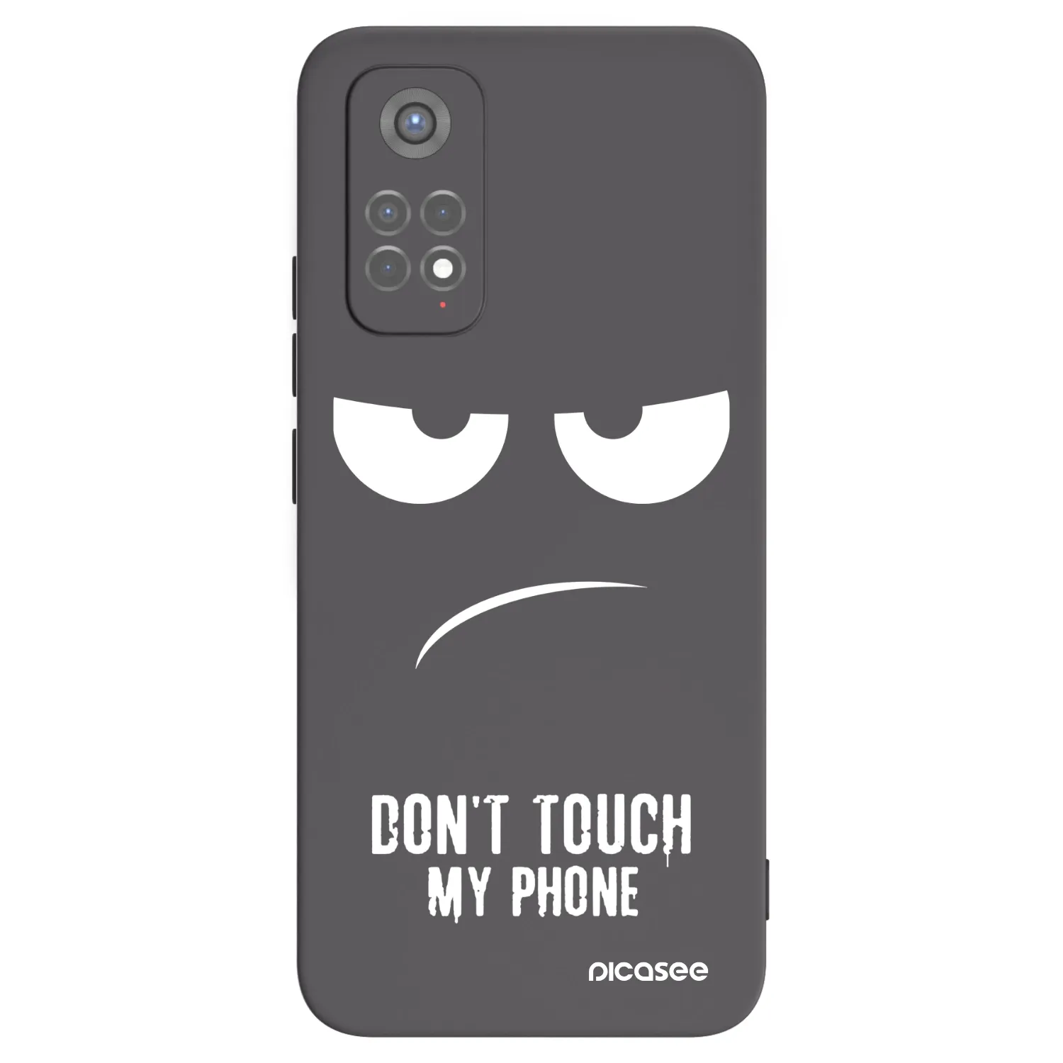 Picasee silikonski črni ovitek za Xiaomi Redmi Note 11S 5G - Don't Touch My Phone