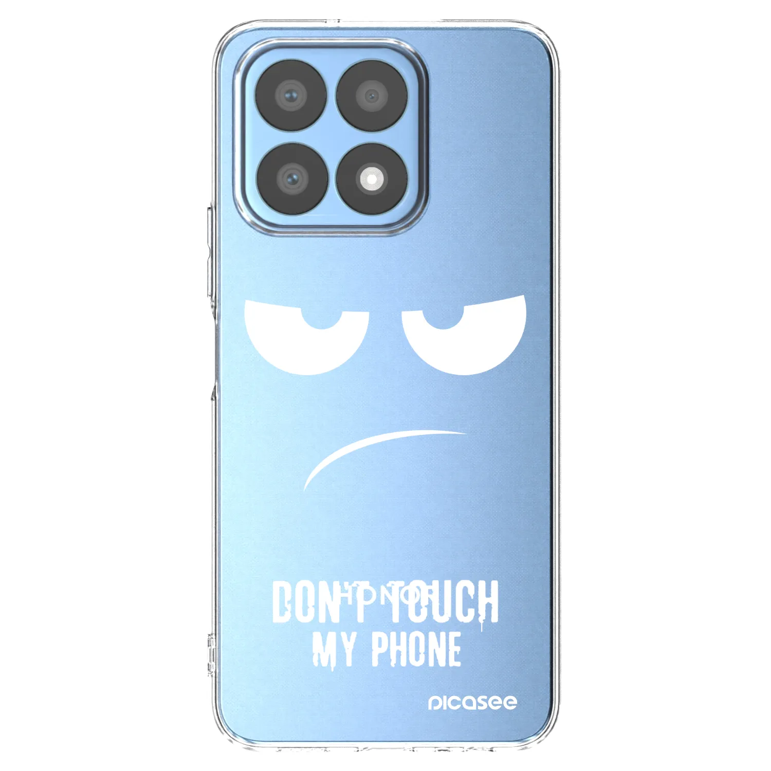 Picasee silikonski prozorni ovitek za Honor X8a - Don't Touch My Phone