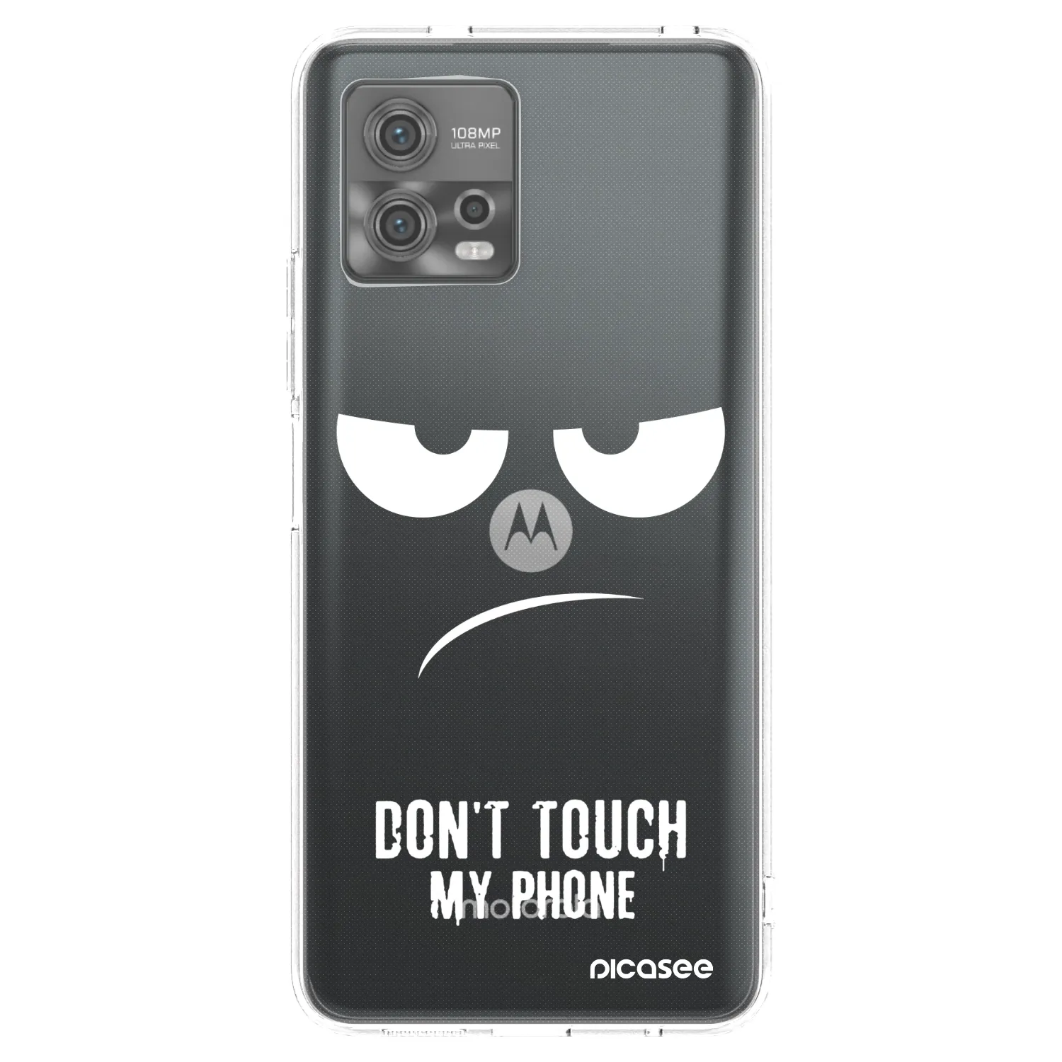 Picasee silikonski prozorni ovitek za Motorola Moto G72 - Don't Touch My Phone