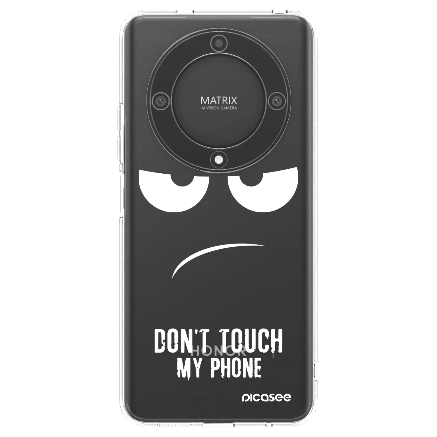 Picasee silikonski prozorni ovitek za Honor Magic5 Lite 5G - Don't Touch My Phone