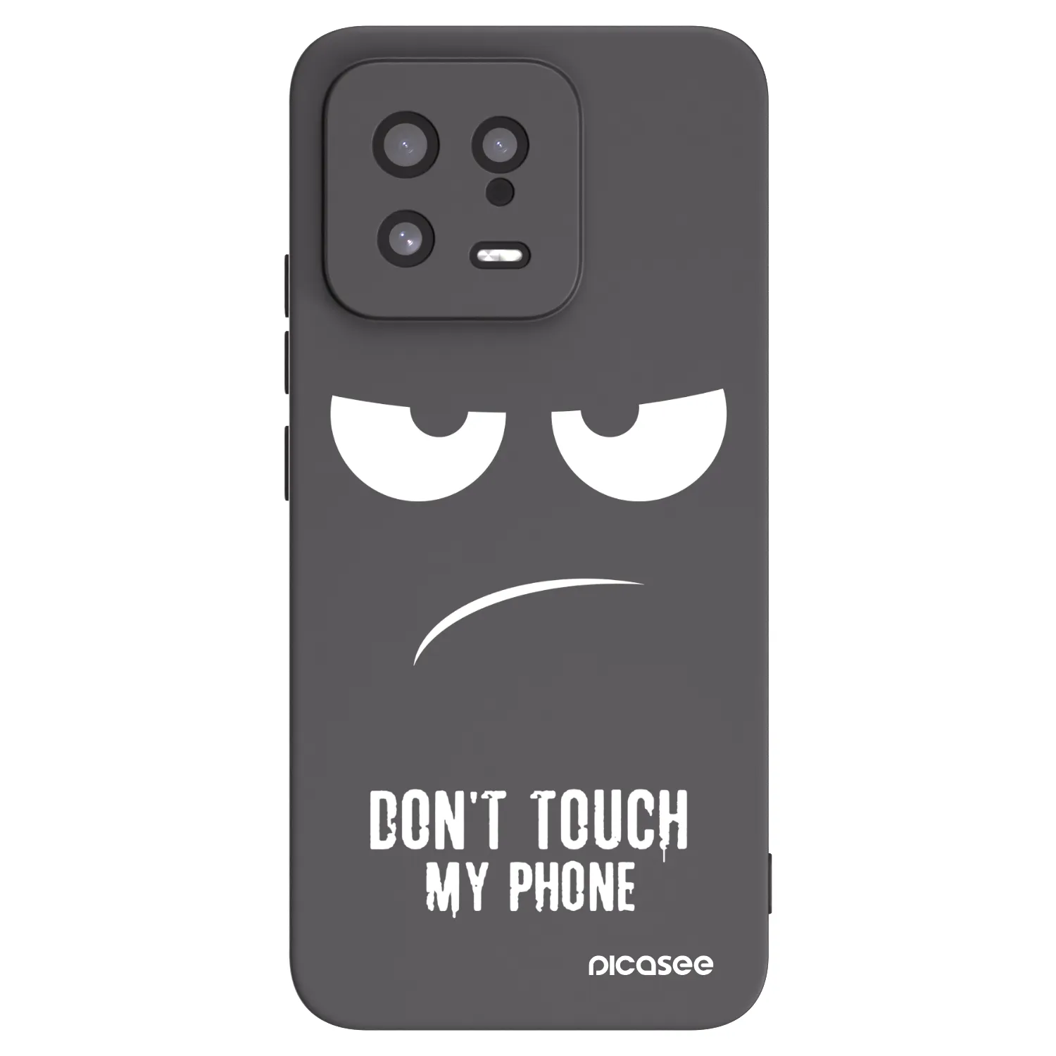Picasee silikonski črni ovitek za Xiaomi 13 - Don't Touch My Phone