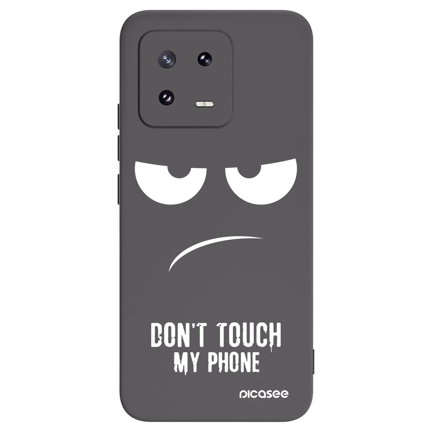 Picasee silikonski črni ovitek za Xiaomi 13 Pro - Don't Touch My Phone