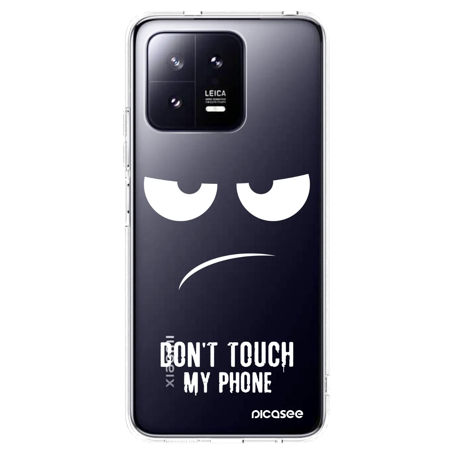 Picasee silikonski prozorni ovitek za Xiaomi 13 Pro - Don't Touch My Phone