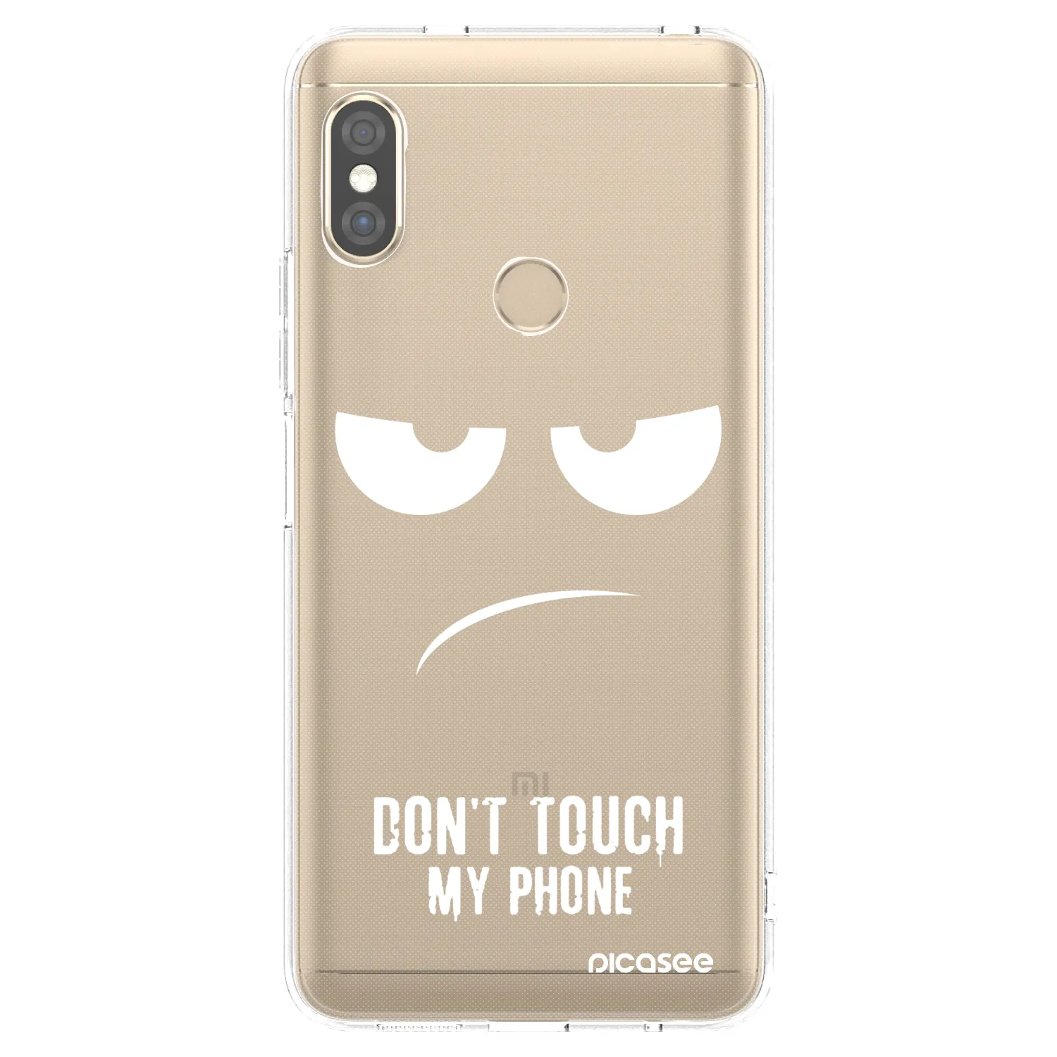Picasee silikonski prozorni ovitek za Xiaomi Redmi Note 5 Global - Don't Touch My Phone