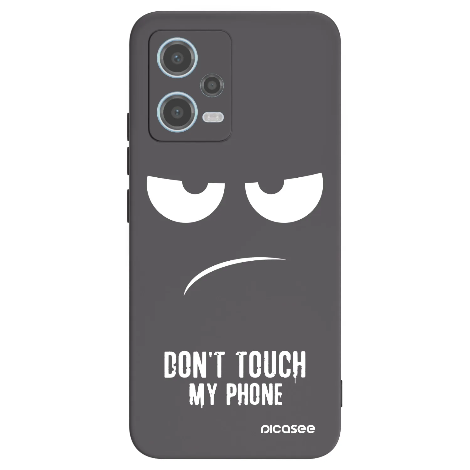 Picasee silikonski črni ovitek za Xiaomi Redmi Note 12 5G - Don't Touch My Phone