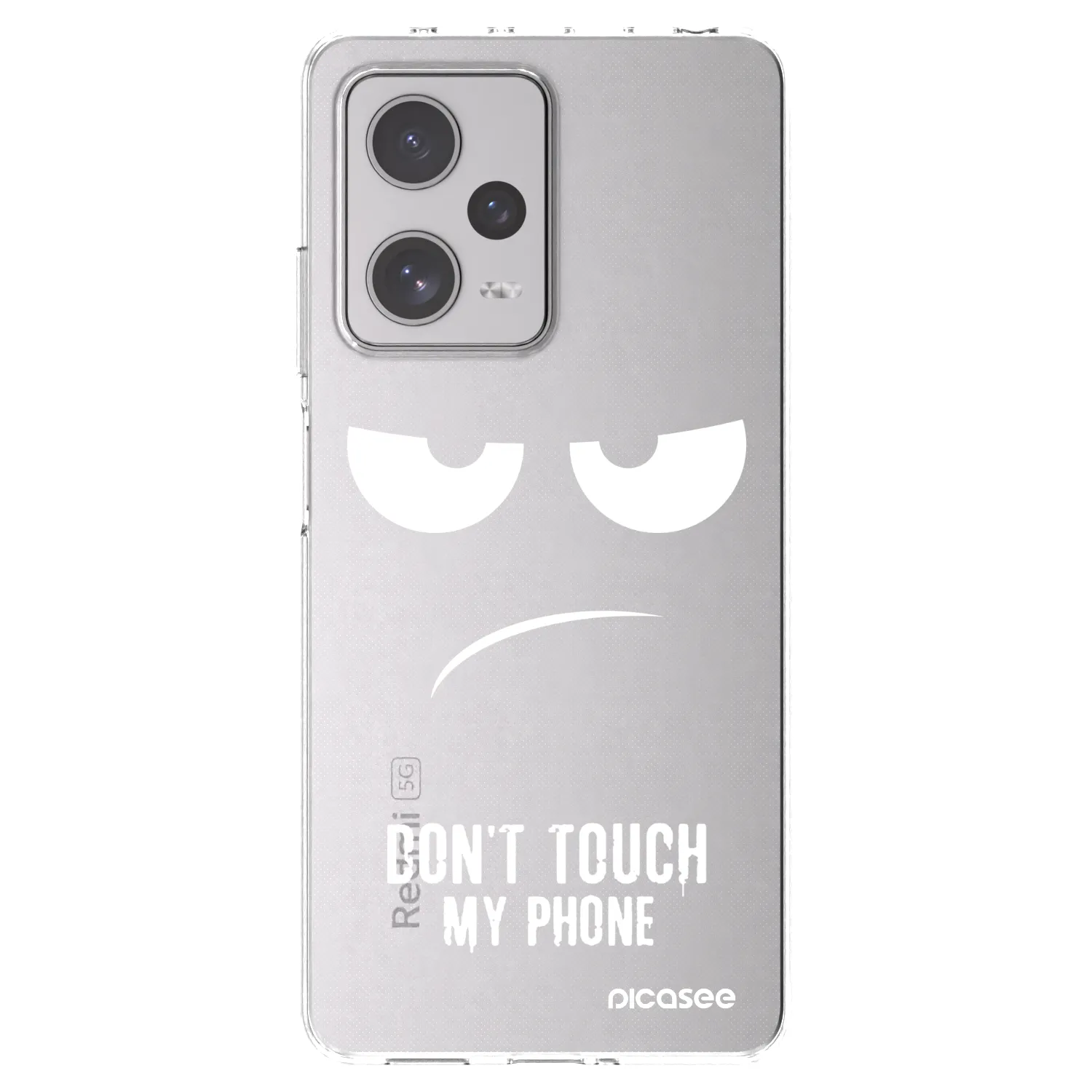Picasee silikonski prozorni ovitek za Xiaomi Redmi Note 12 Pro+ 5G - Don't Touch My Phone