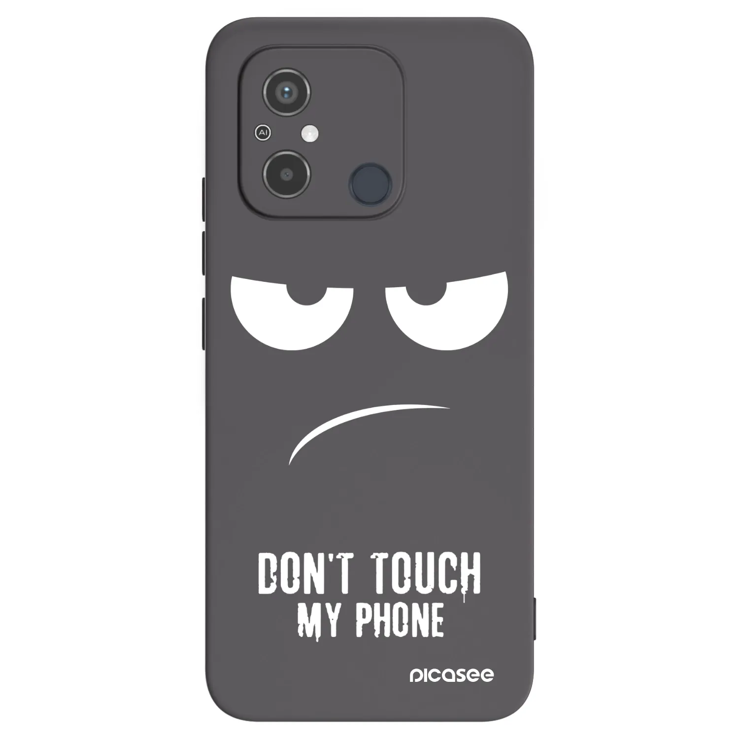 Picasee silikonski črni ovitek za Xiaomi Redmi 12C - Don't Touch My Phone