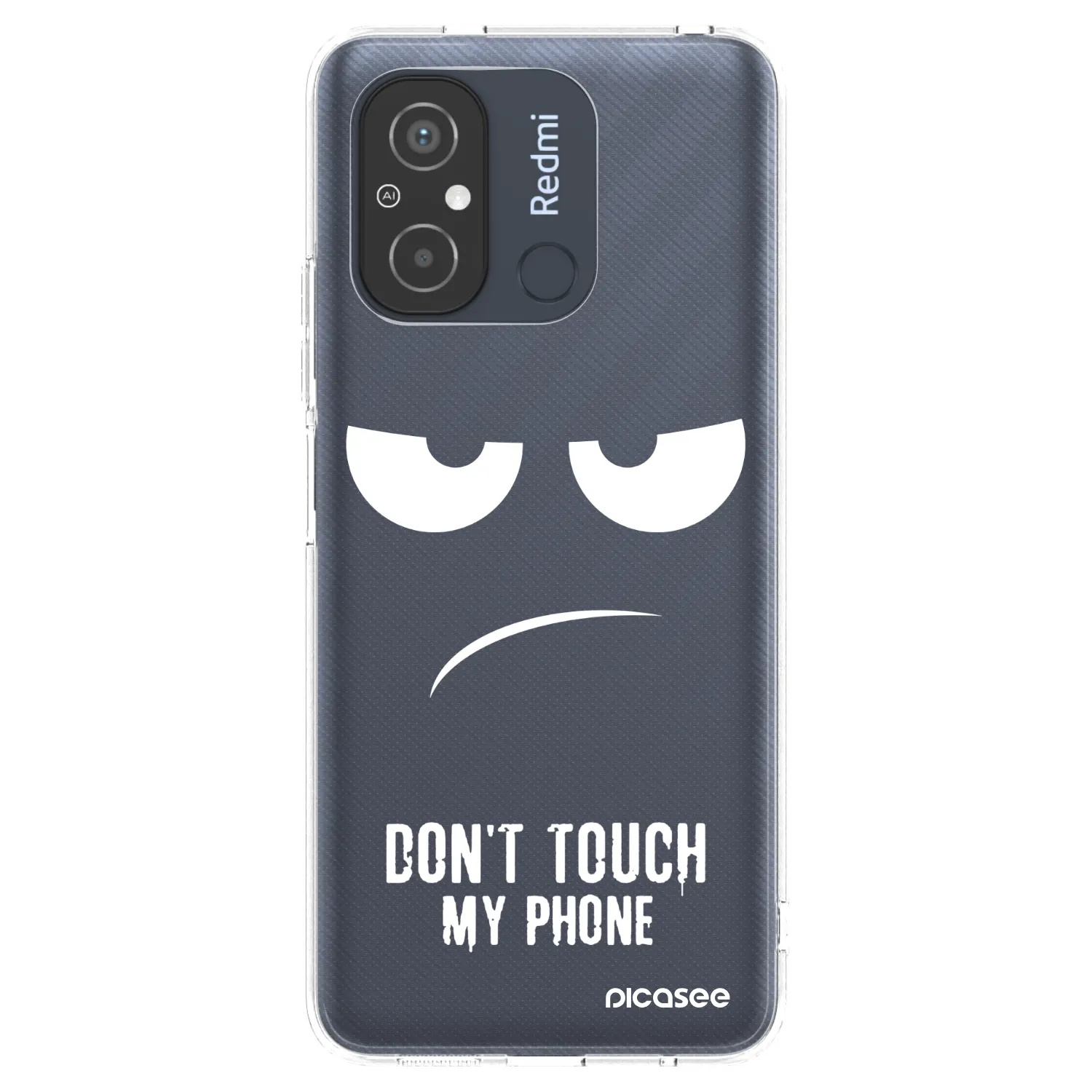 Picasee silikonski prozorni ovitek za Xiaomi Redmi 12C - Don't Touch My Phone