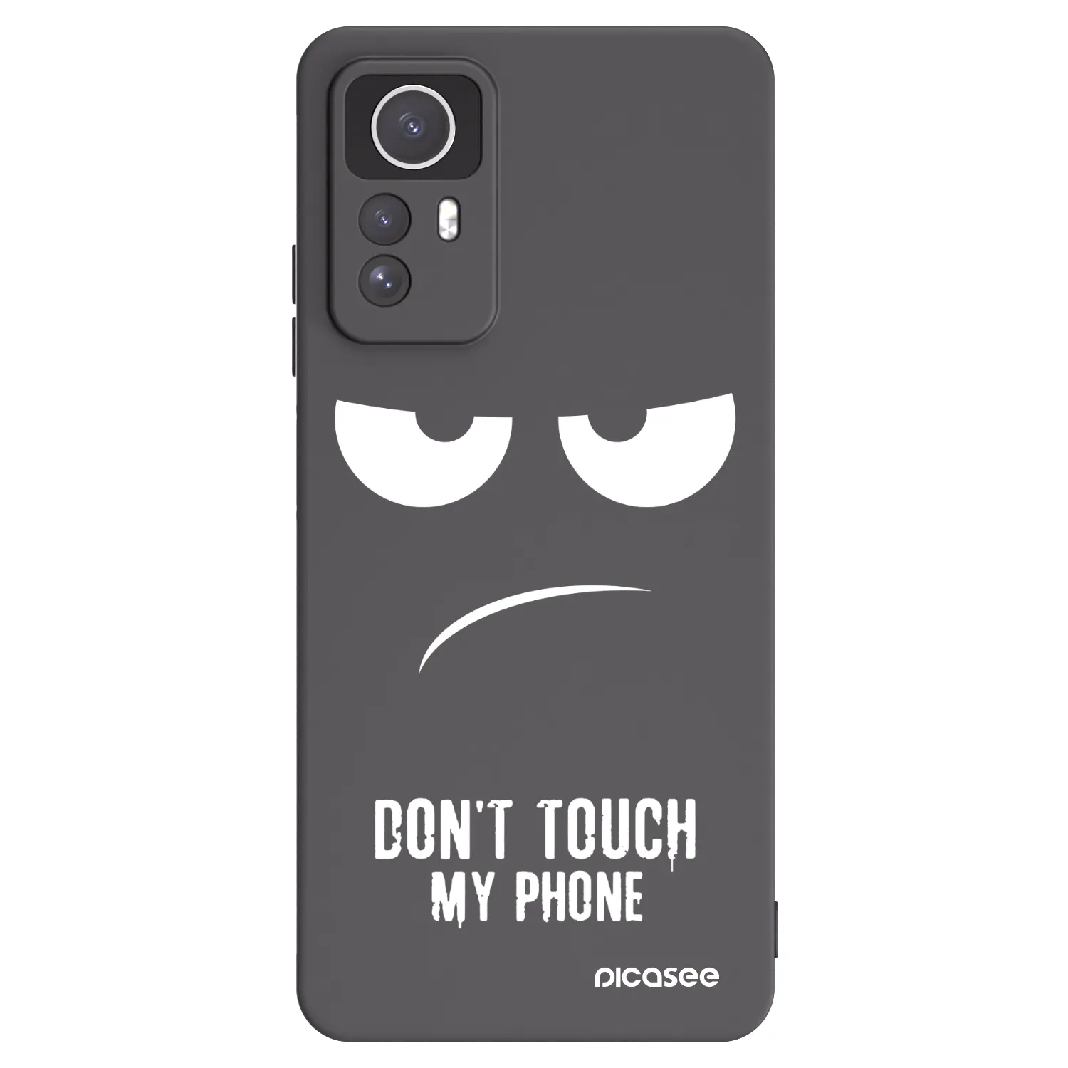 Picasee silikonski črni ovitek za Xiaomi Redmi Note 12S - Don't Touch My Phone
