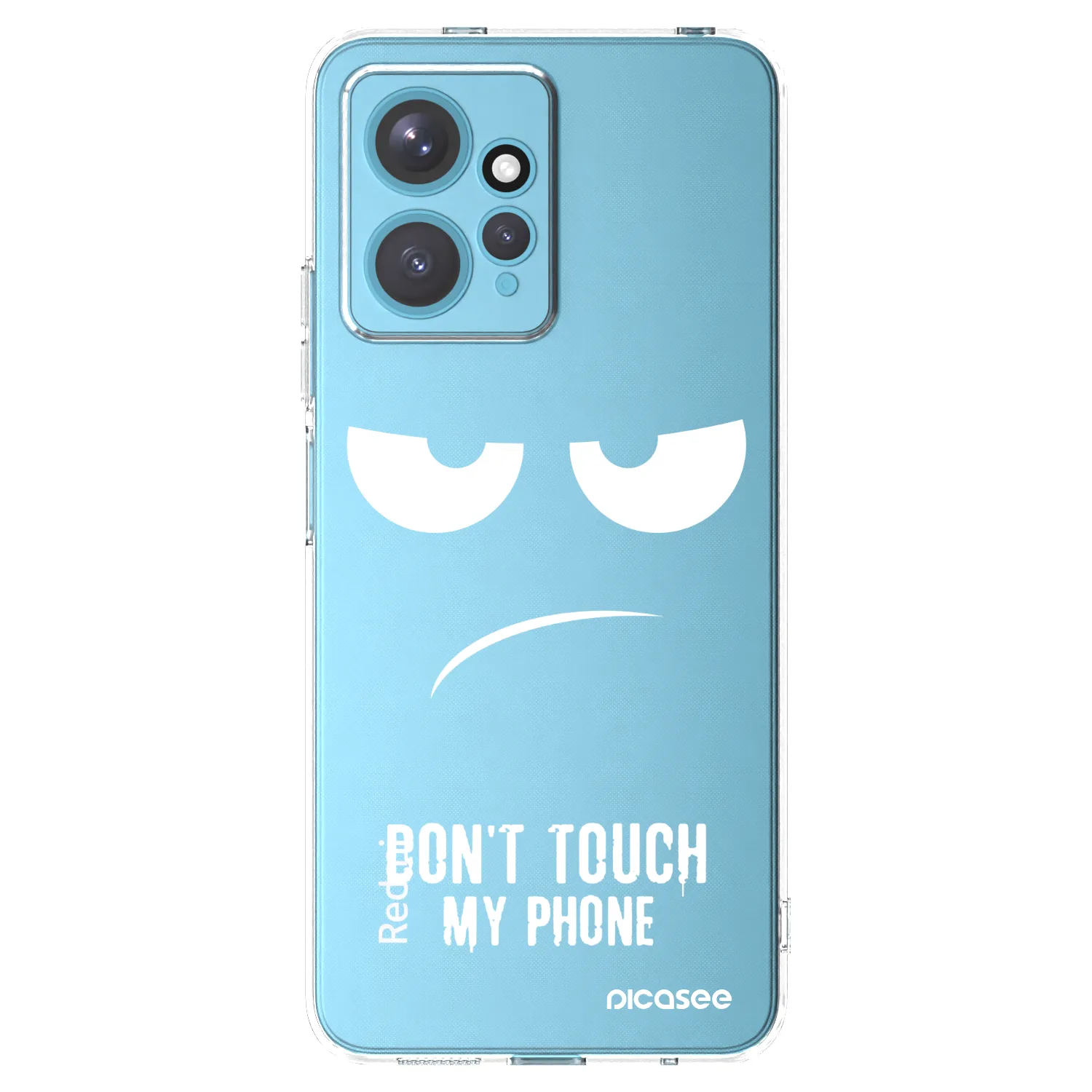 Picasee silikonski prozorni ovitek za Xiaomi Redmi Note 12 4G - Don't Touch My Phone
