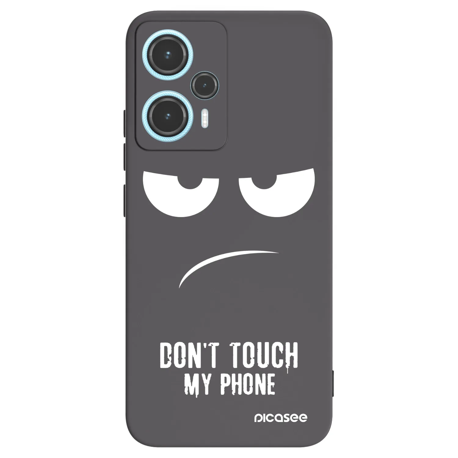 Picasee silikonski črni ovitek za Xiaomi Poco F5 - Don't Touch My Phone