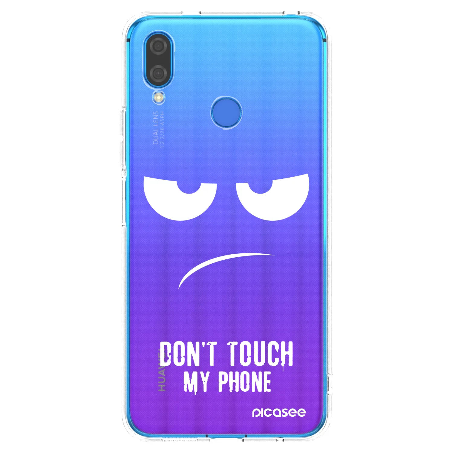 Picasee silikonski prozorni ovitek za Huawei Nova 3 - Don't Touch My Phone