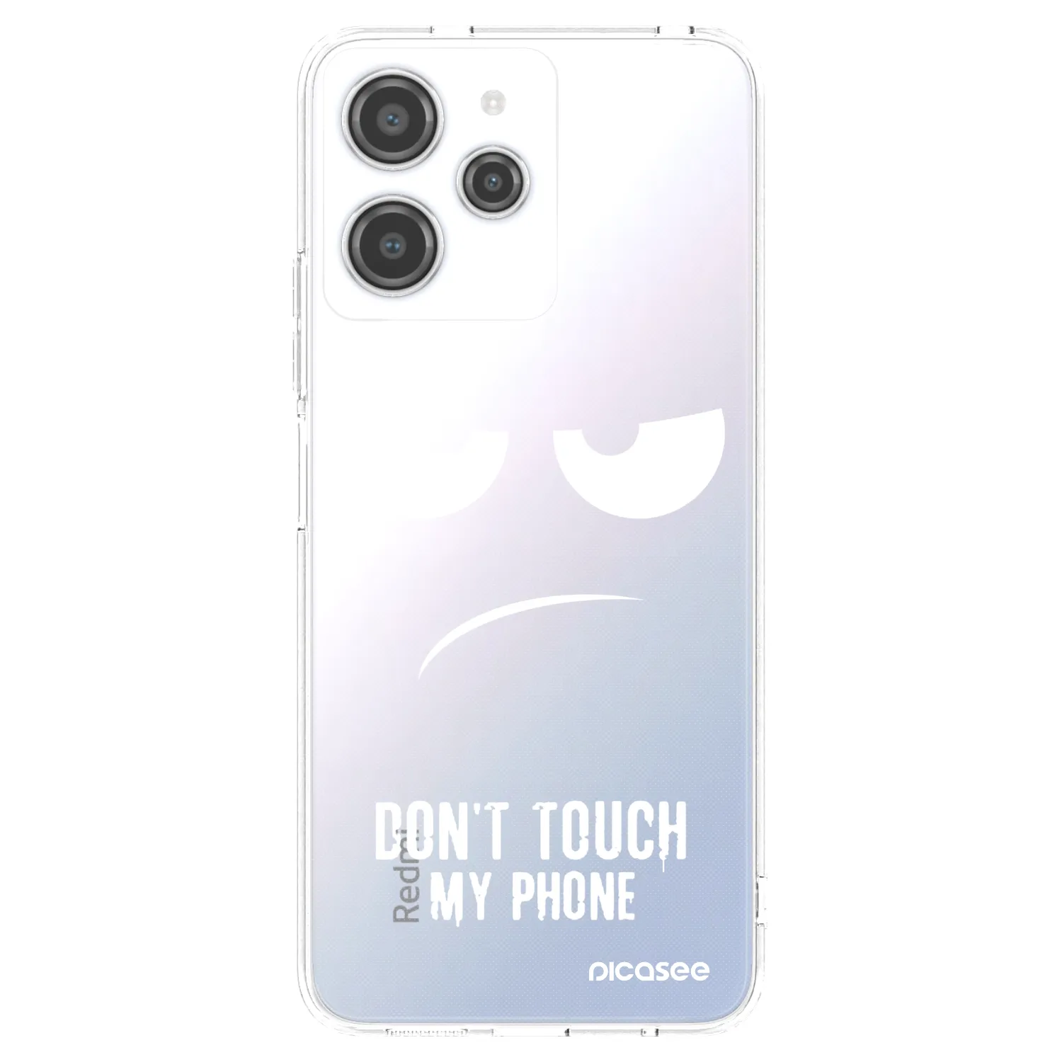 Picasee silikonski prozorni ovitek za Xiaomi Redmi 12 4G - Don't Touch My Phone