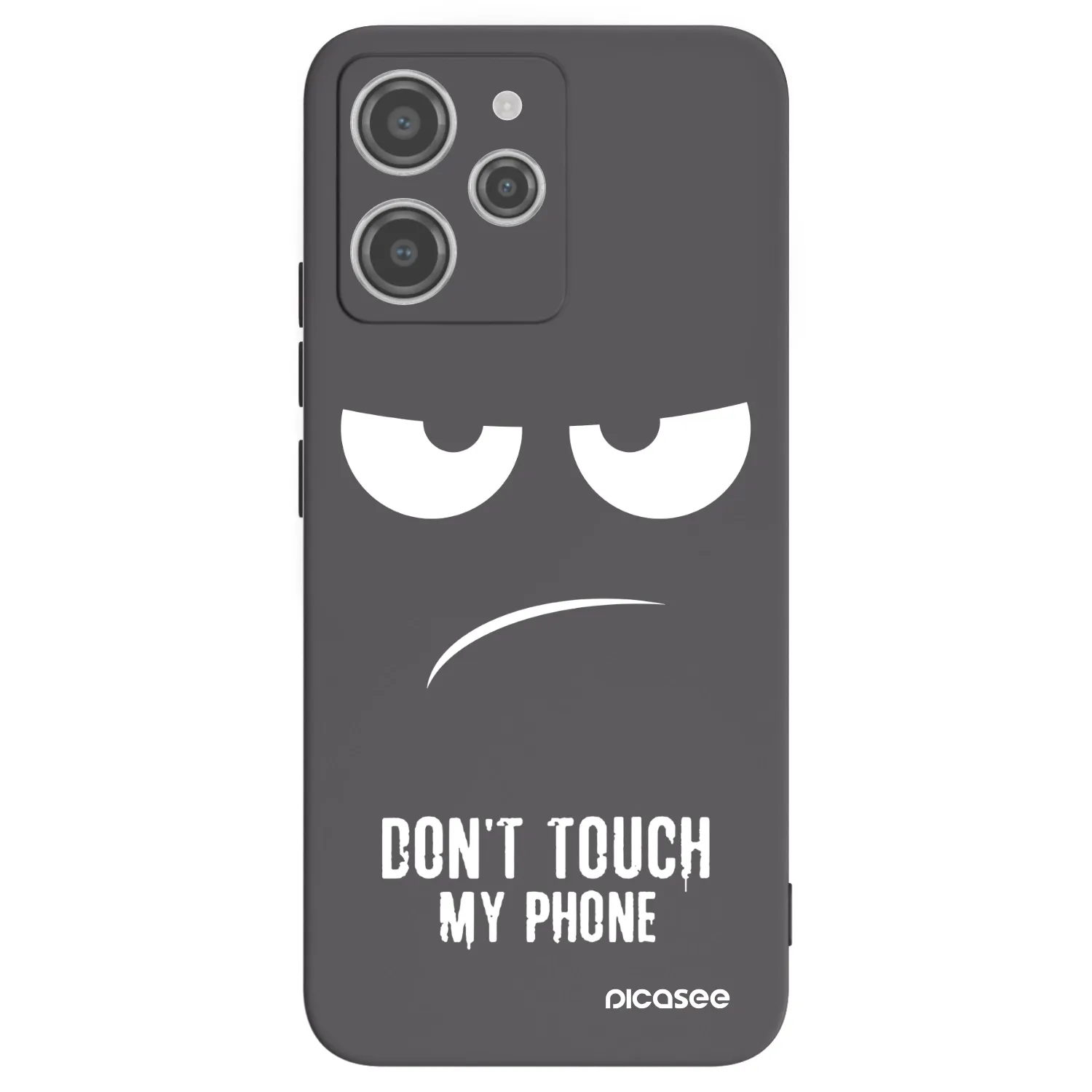 Picasee silikonski črni ovitek za Xiaomi Redmi 12 4G - Don't Touch My Phone