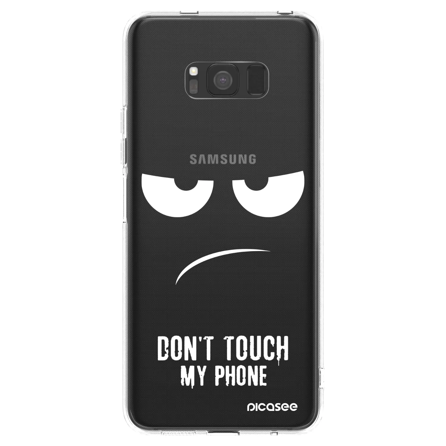 Picasee silikonski prozorni ovitek za Samsung Galaxy S8 G950F - Don't Touch My Phone