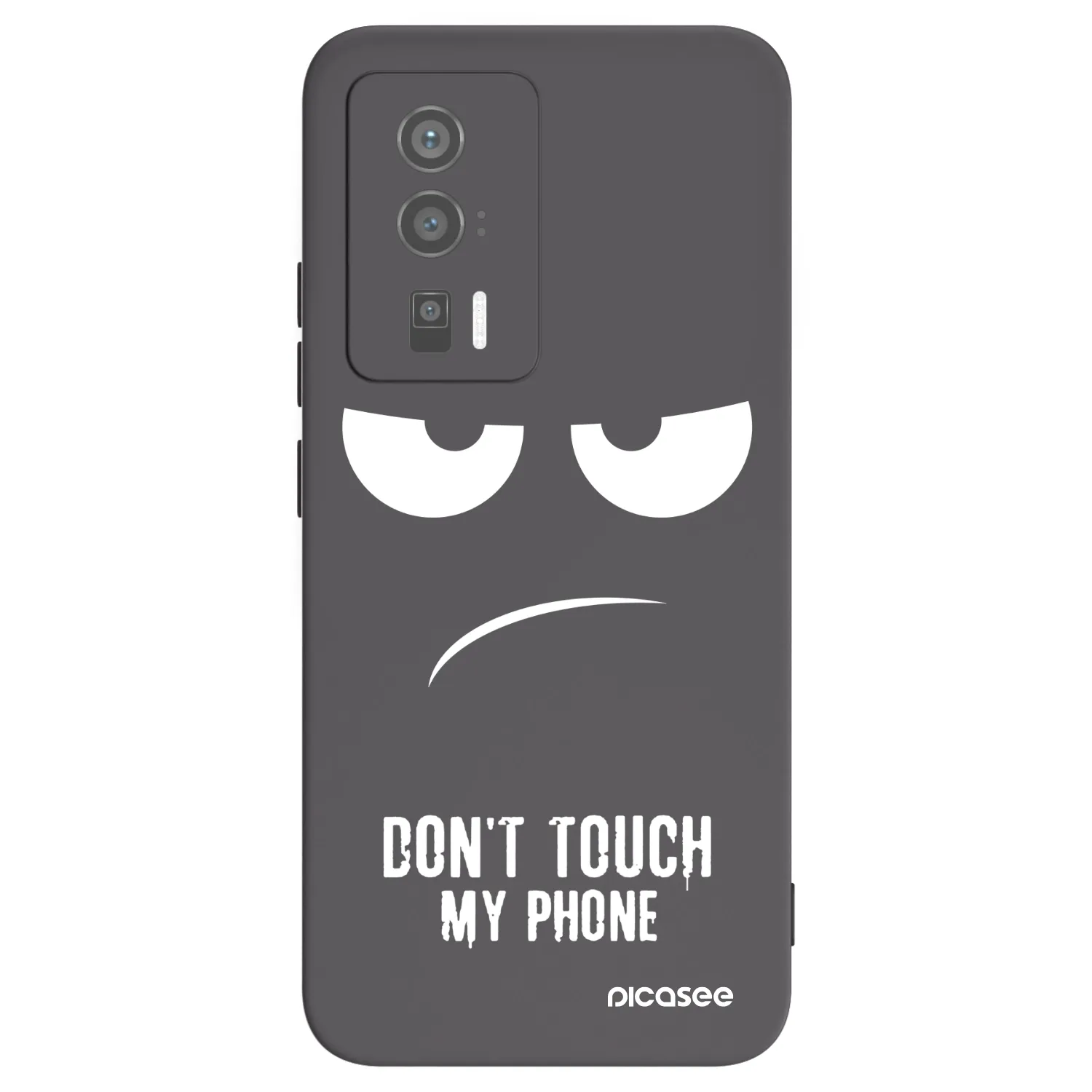 Picasee silikonski črni ovitek za Xiaomi Poco F5 Pro 5G - Don't Touch My Phone