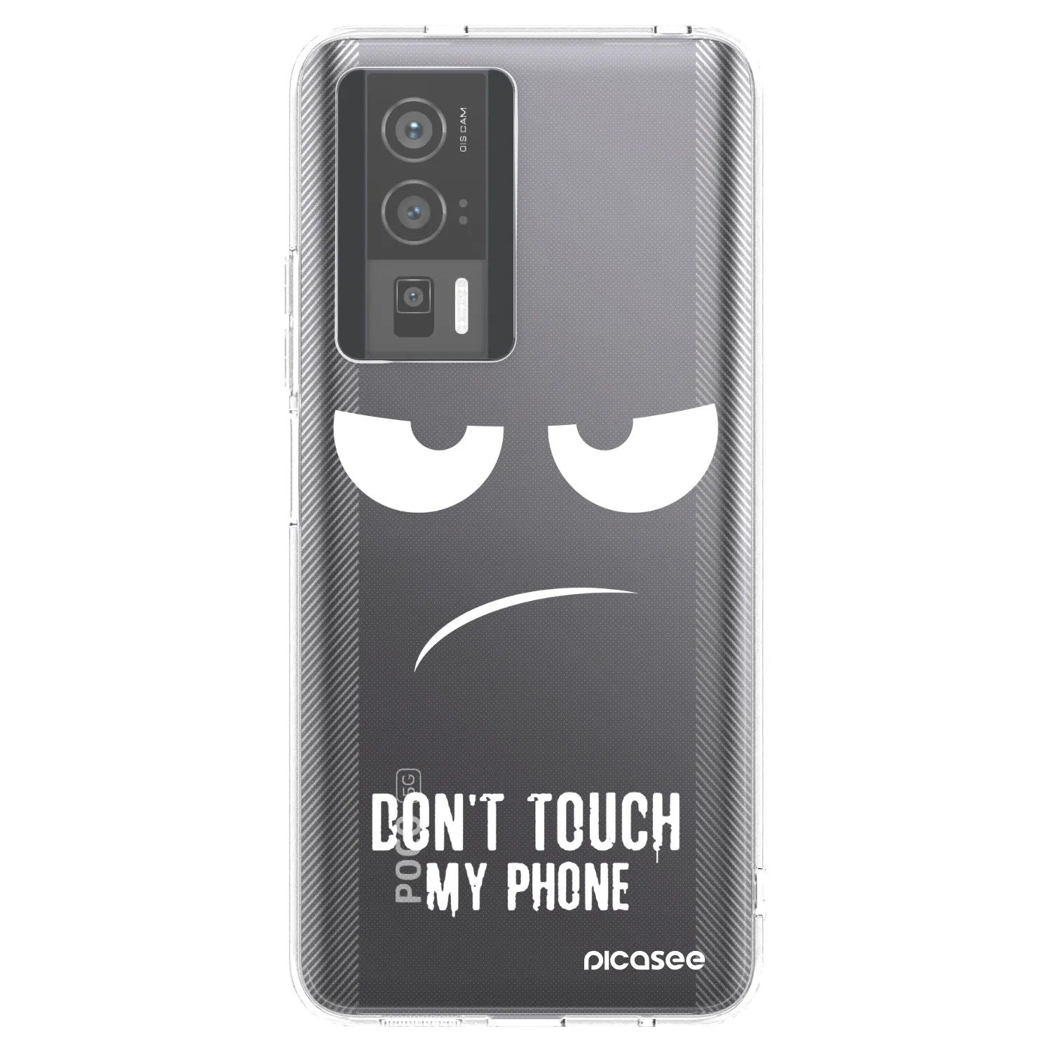 Picasee silikonski prozorni ovitek za Xiaomi Poco F5 Pro 5G - Don't Touch My Phone