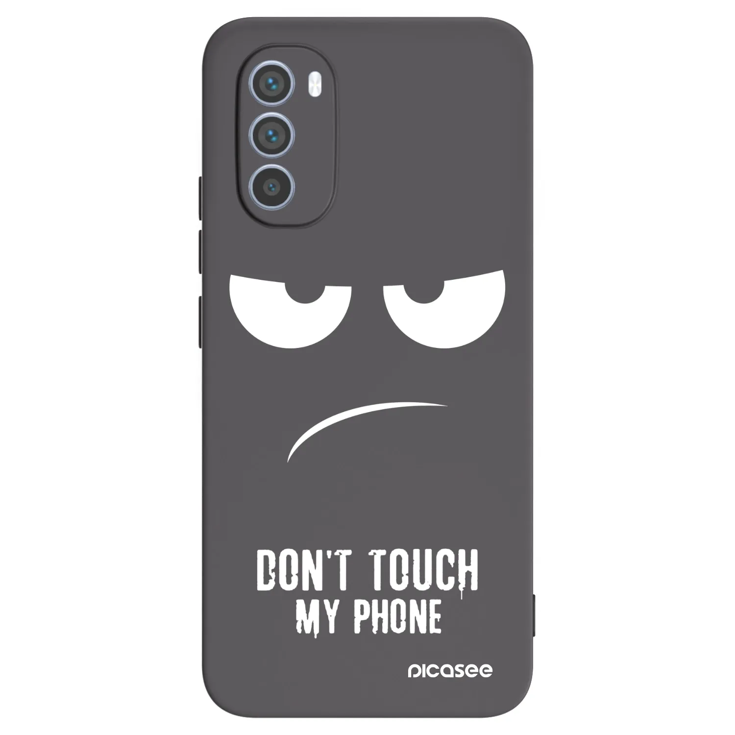 Picasee silikonski črni ovitek za Motorola Moto G62 - Don't Touch My Phone