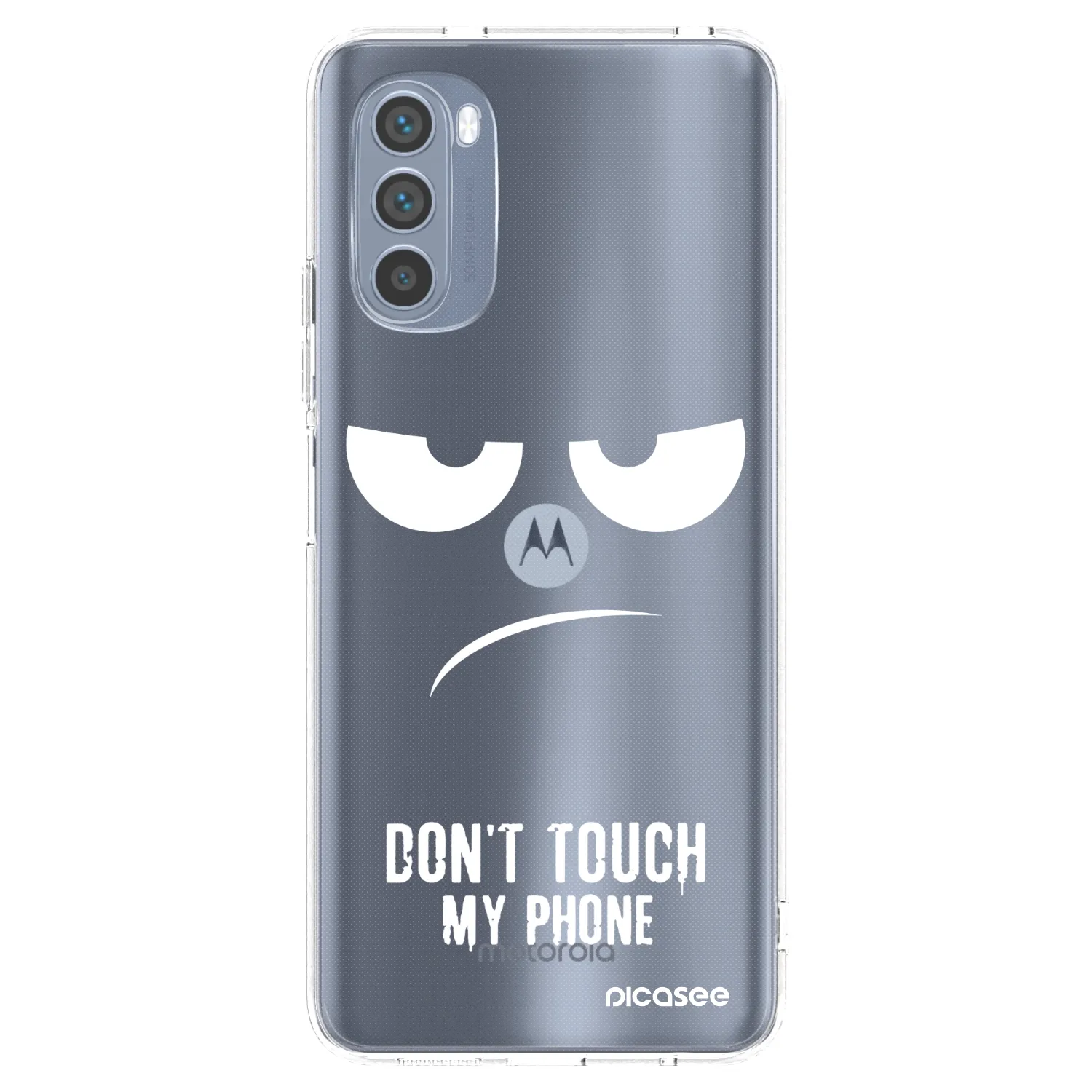 Picasee silikonski prozorni ovitek za Motorola Moto G62 - Don't Touch My Phone