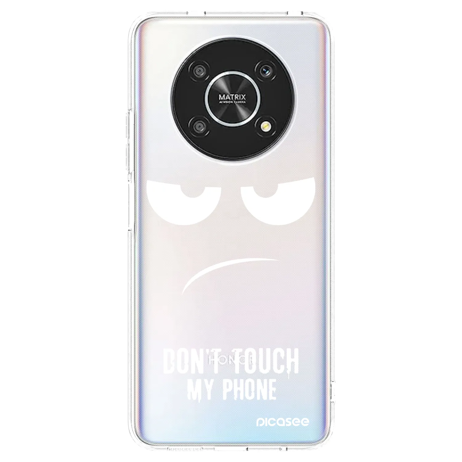 Picasee silikonski prozorni ovitek za Honor Magic4 Lite 5G - Don't Touch My Phone