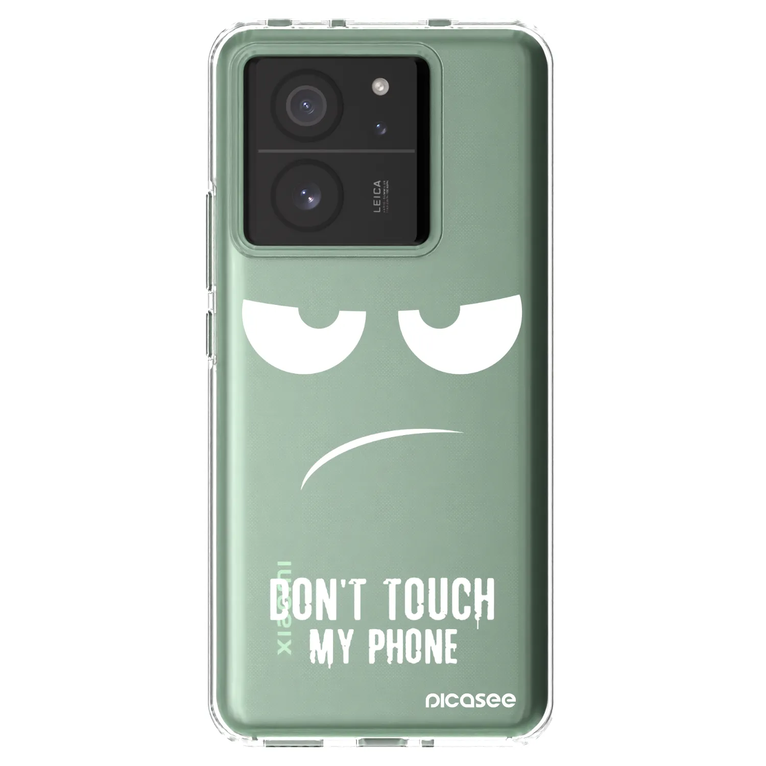 Picasee silikonski prozorni ovitek za Xiaomi 13T - Don't Touch My Phone