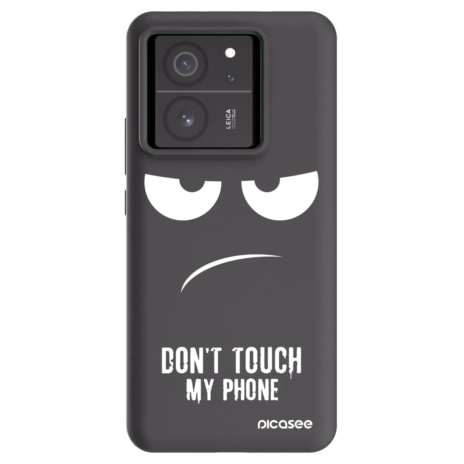 Picasee silikonski črni ovitek za Xiaomi 13T Pro - Don't Touch My Phone