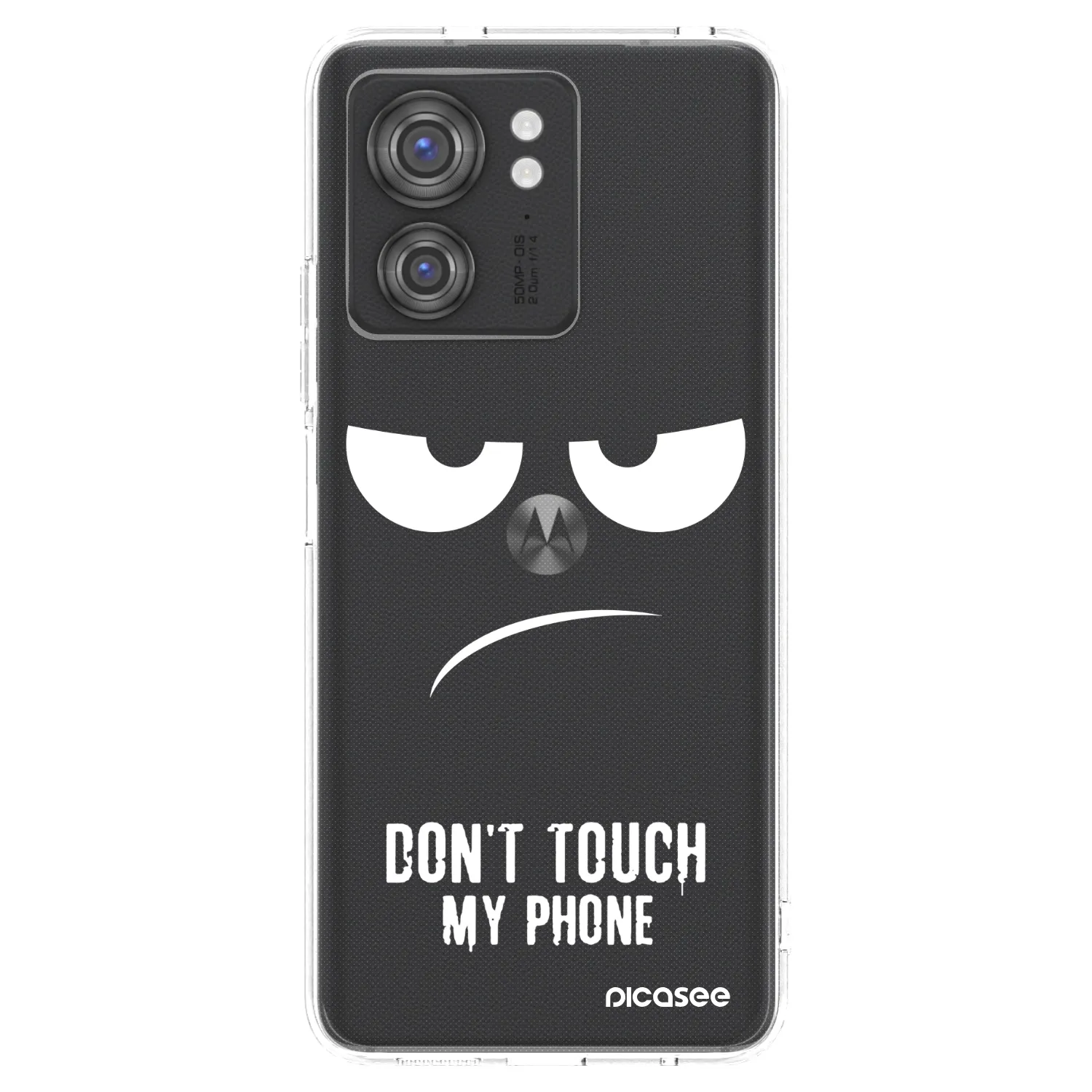 Picasee silikonski prozorni ovitek za Motorola Edge 40 - Don't Touch My Phone