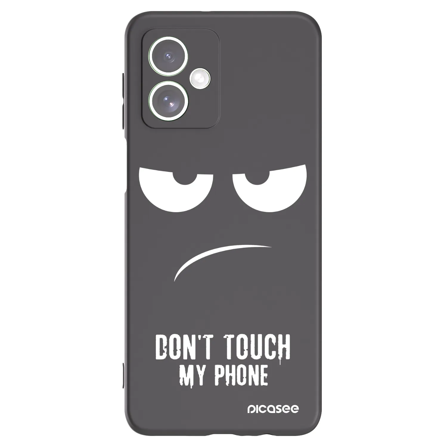 Picasee silikonski črni ovitek za Motorola Moto G54 5G - Don't Touch My Phone