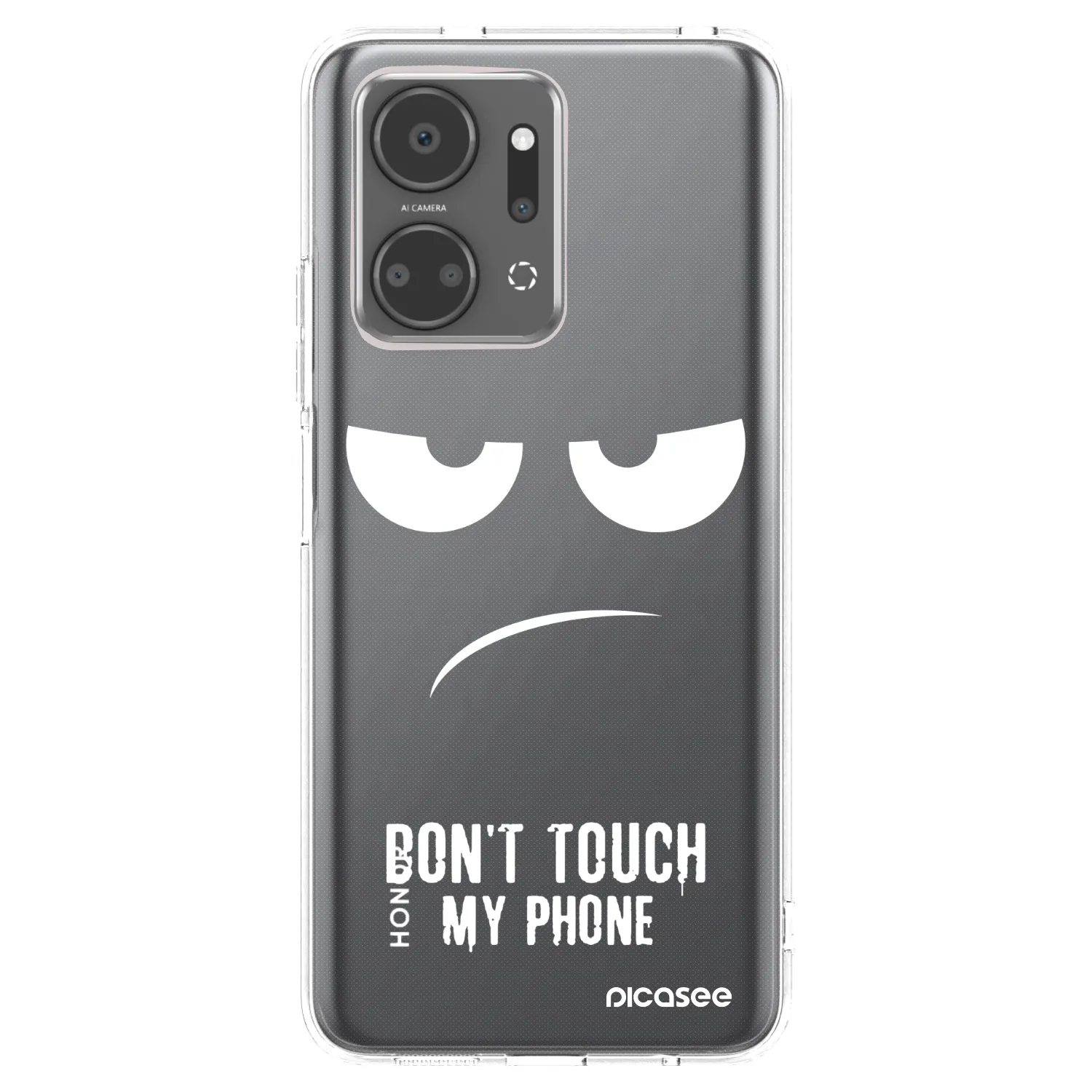 Picasee silikonski prozorni ovitek za Honor X7a - Don't Touch My Phone