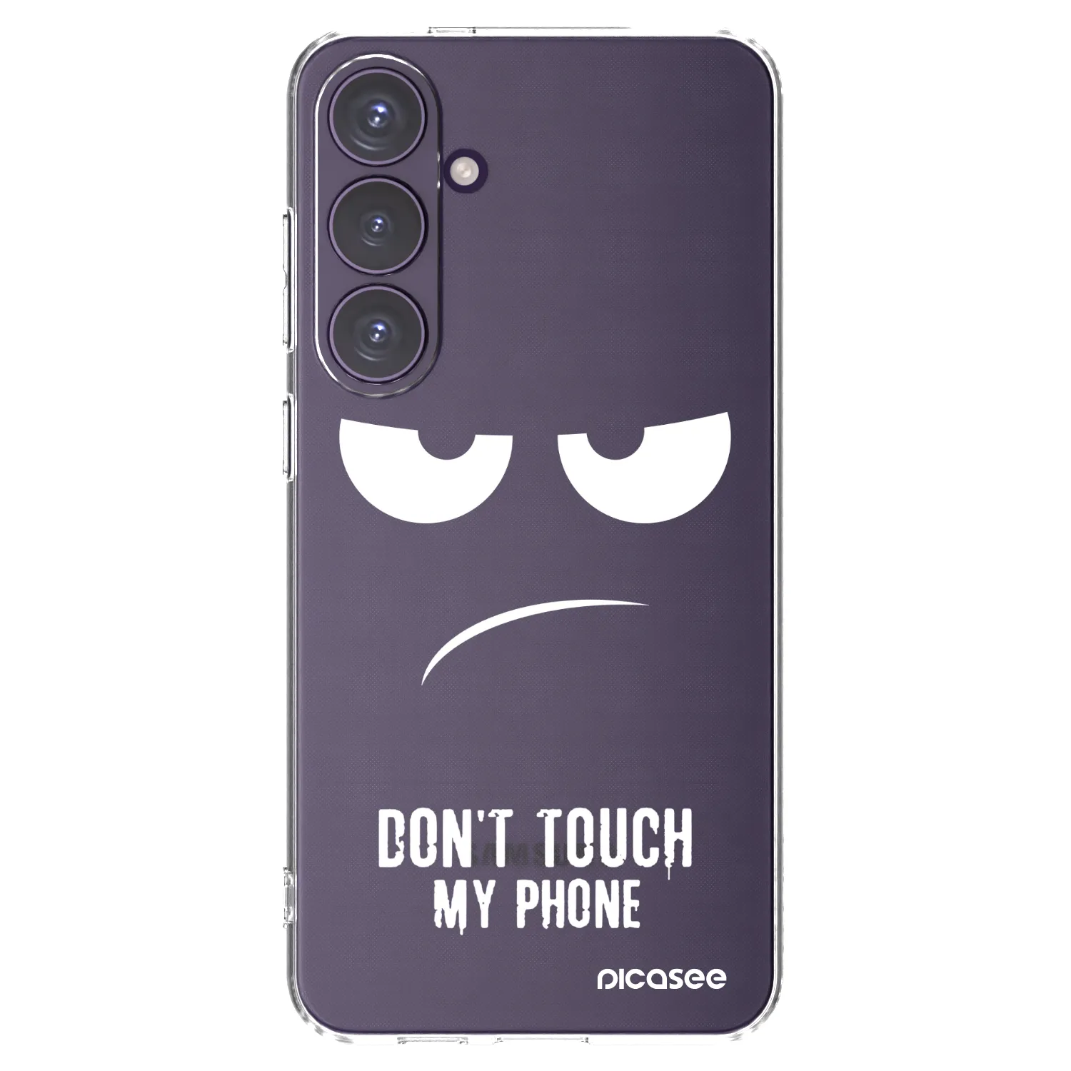 Picasee silikonski prozorni ovitek za Samsung Galaxy S24+ S926B 5G - Don't Touch My Phone