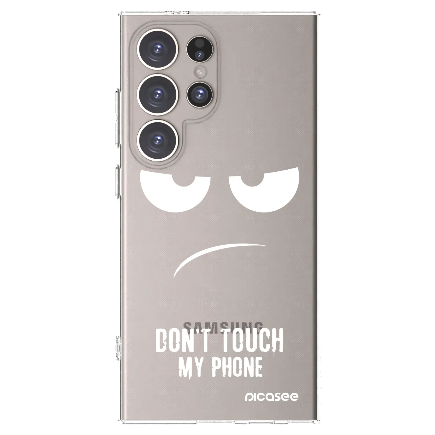 Picasee silikonski prozorni ovitek za Samsung Galaxy S24 Ultra S928B 5G - Don't Touch My Phone