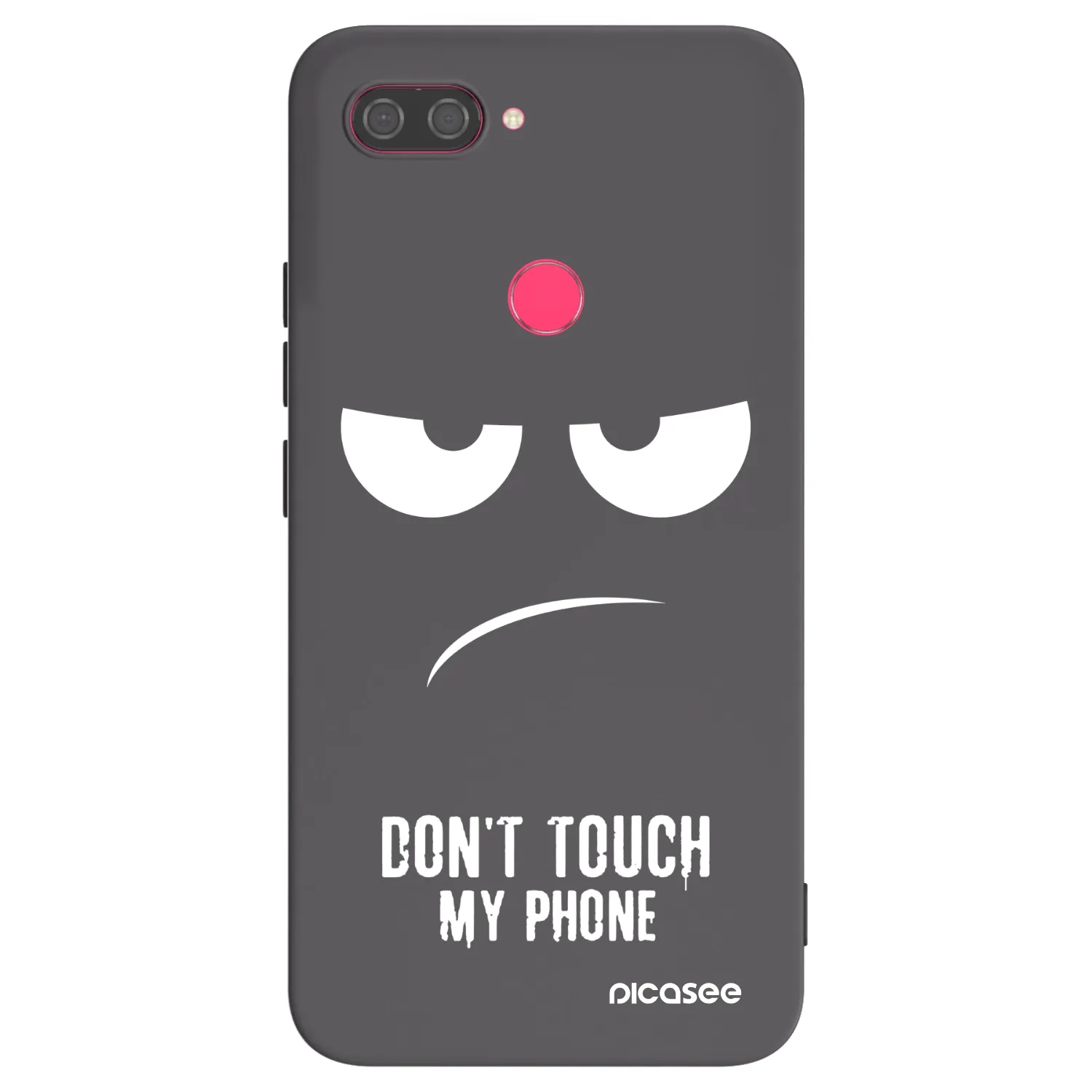 Picasee silikonski črni ovitek za Xiaomi Mi 8 Lite - Don't Touch My Phone