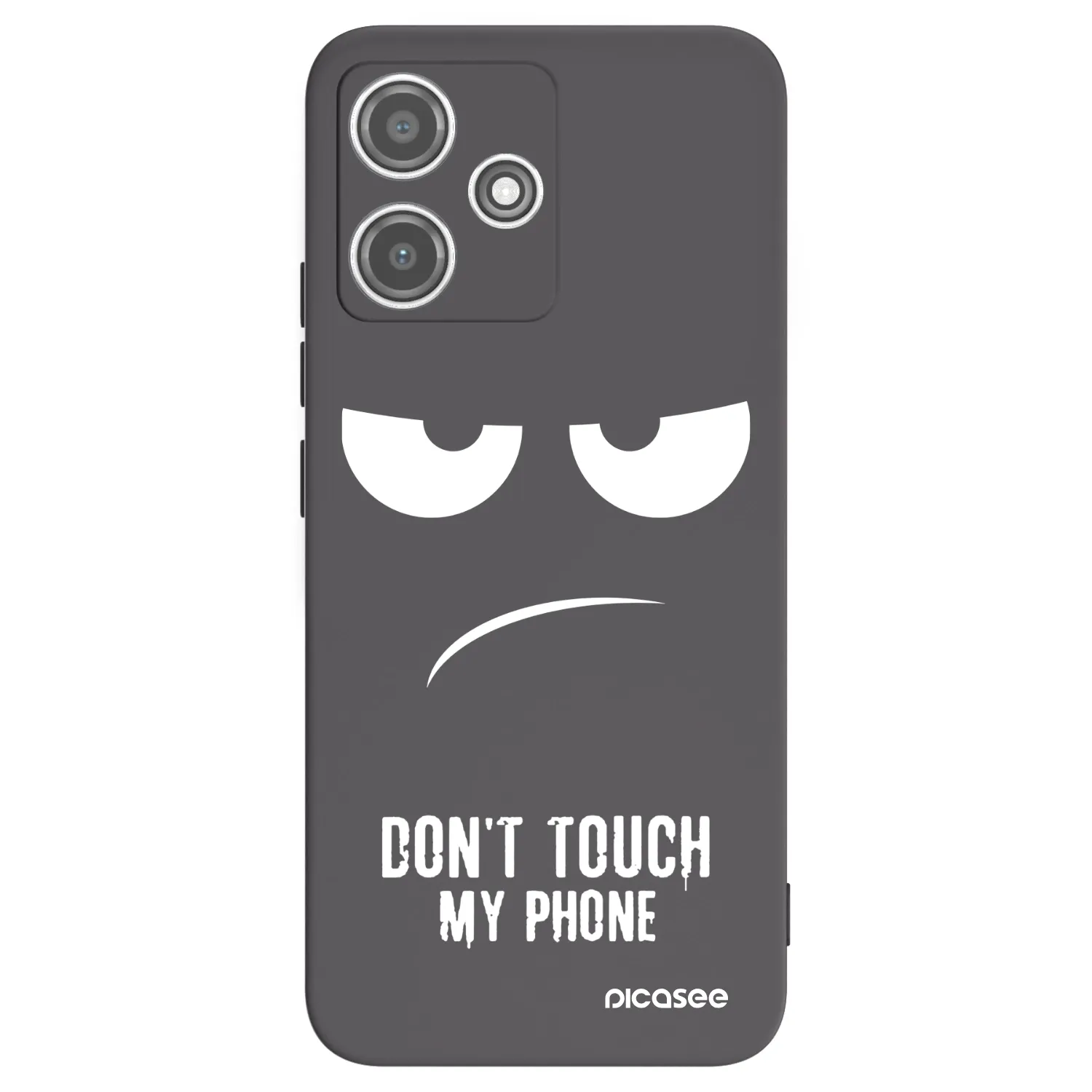 Picasee silikonski črni ovitek za Xiaomi Redmi 12 5G - Don't Touch My Phone