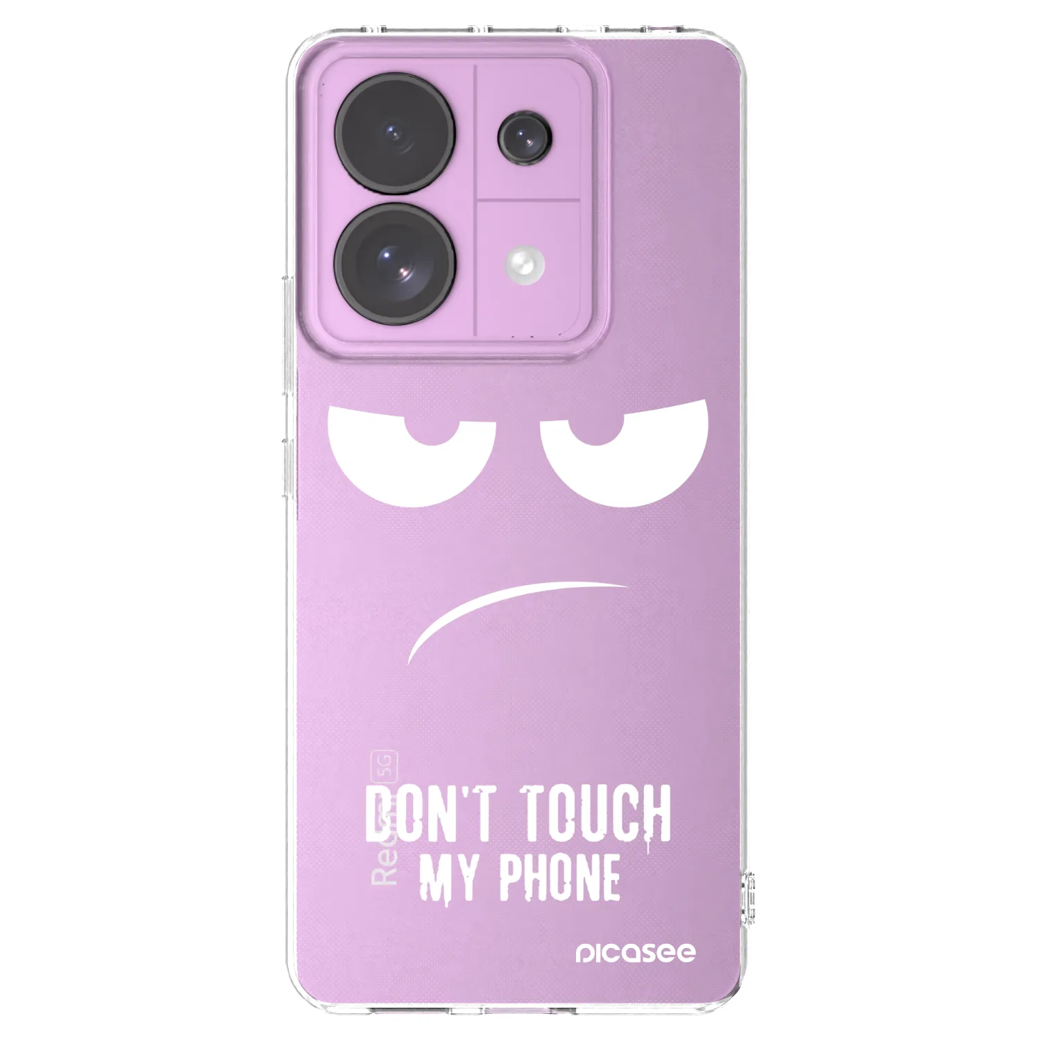 Picasee silikonski prozorni ovitek za Xiaomi Redmi Note 13 Pro 5G - Don't Touch My Phone