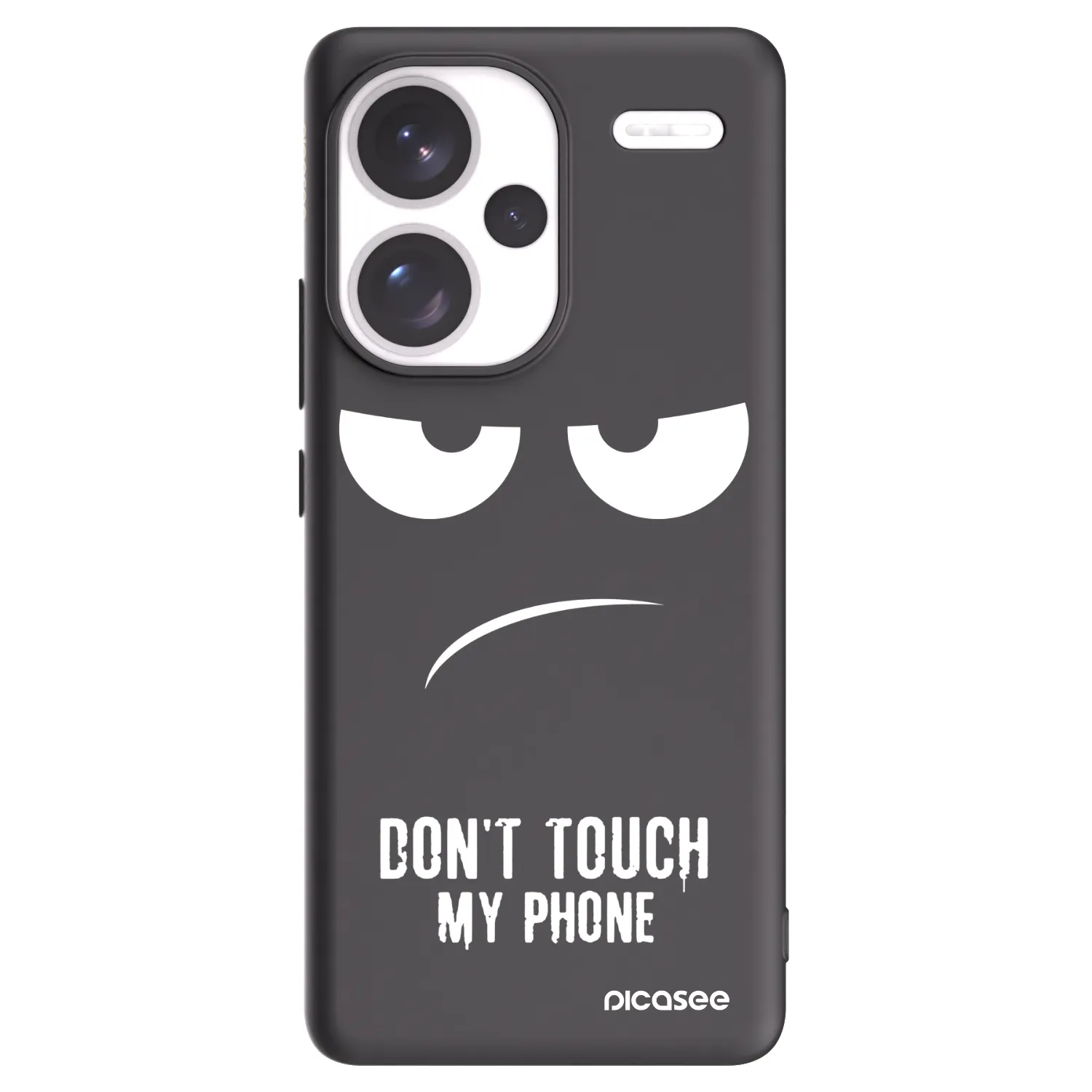 Picasee silikonski črni ovitek za Xiaomi Redmi Note 13 Pro+ 5G - Don't Touch My Phone