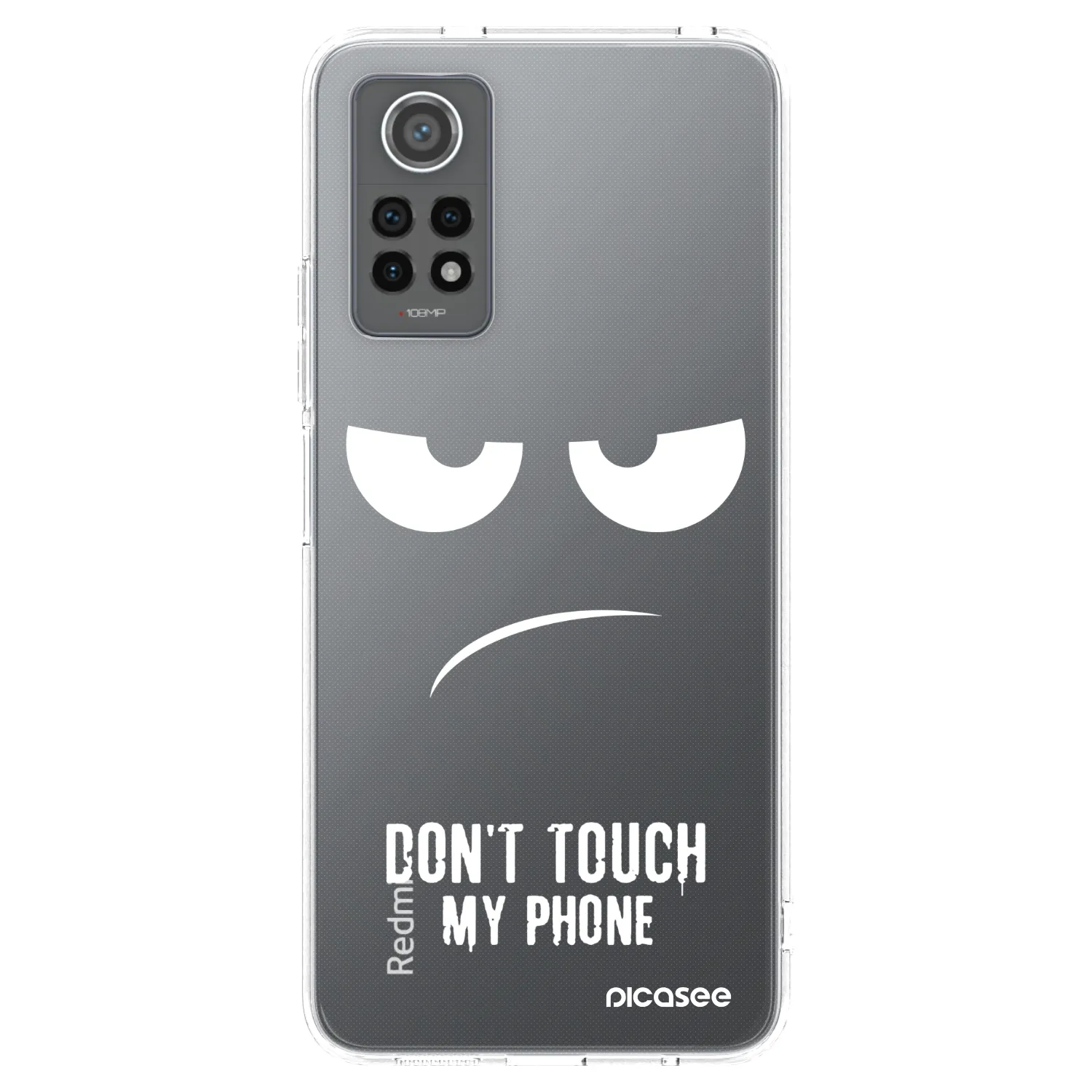 Picasee silikonski prozorni ovitek za Xiaomi Redmi Note 12 Pro 4G - Don't Touch My Phone