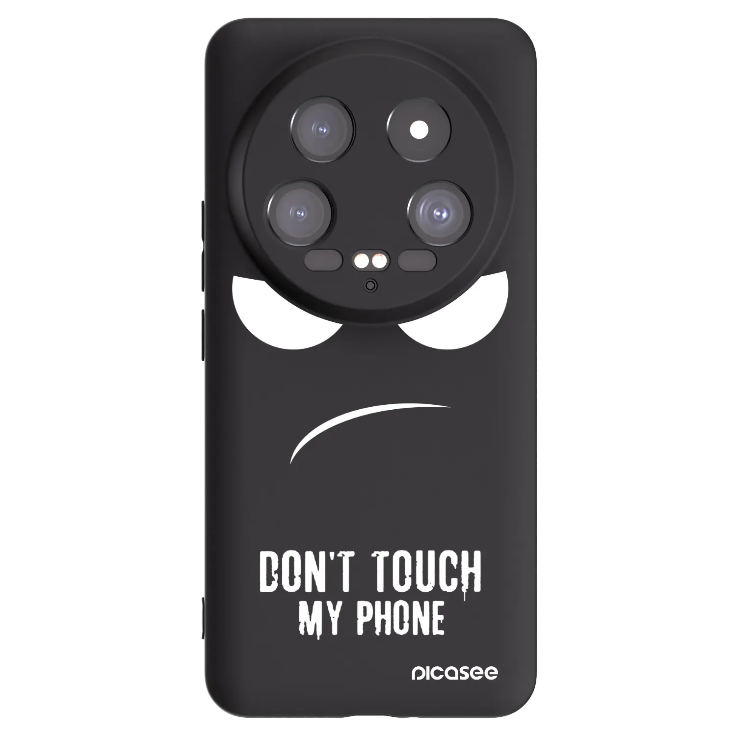 Picasee silikonski črni ovitek za Xiaomi 14 Ultra - Don't Touch My Phone
