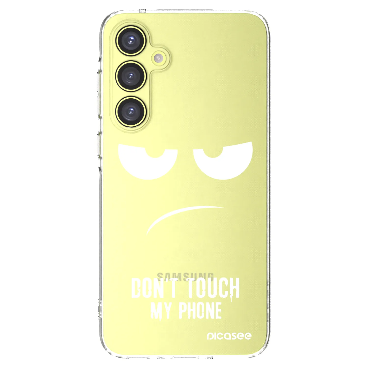 Picasee silikonski prozorni ovitek za Samsung Galaxy A35 5G A356B - Don't Touch My Phone