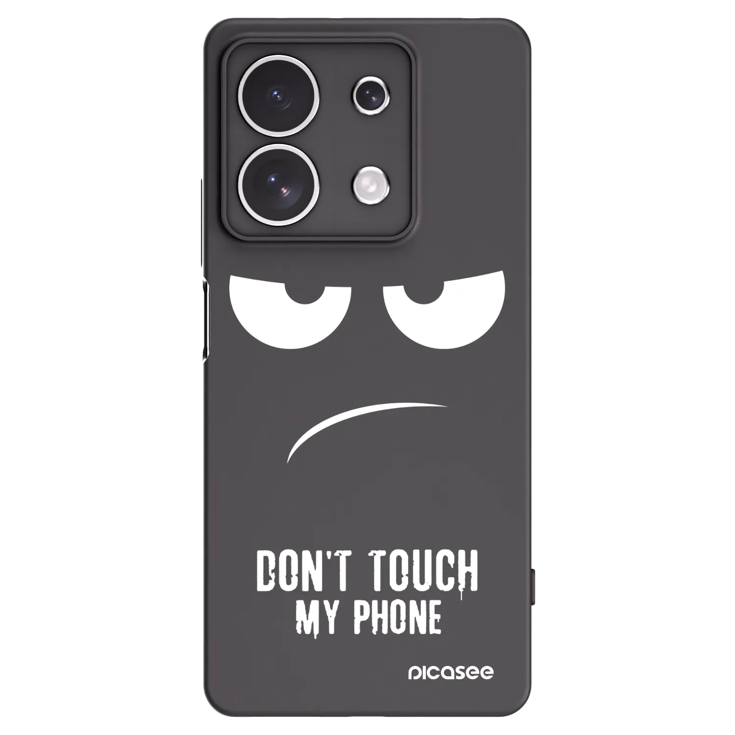 Picasee silikonski črni ovitek za Xiaomi Redmi Note 13 4G - Don't Touch My Phone