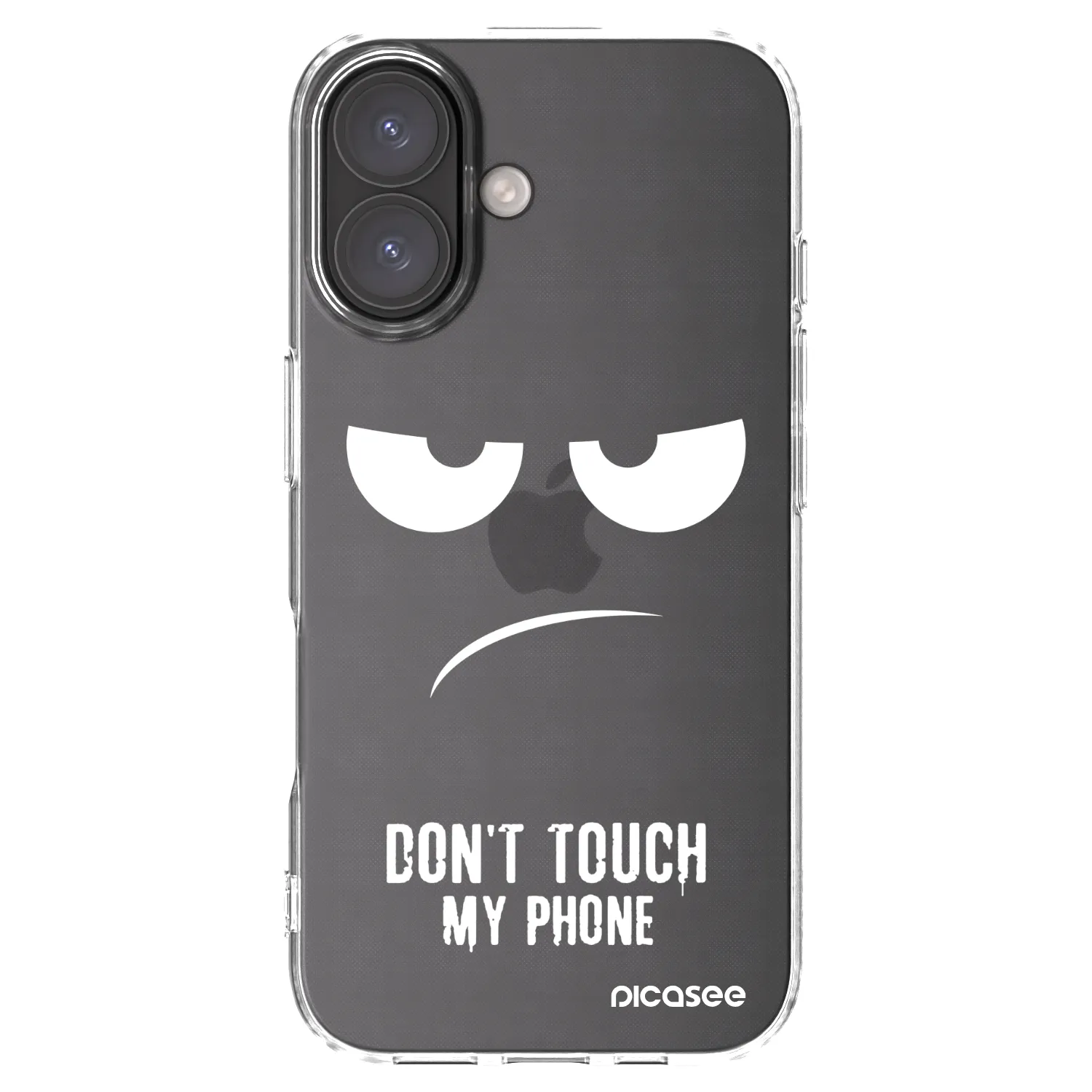 Picasee silikonski prozorni ovitek za Apple iPhone 16 - Don't Touch My Phone