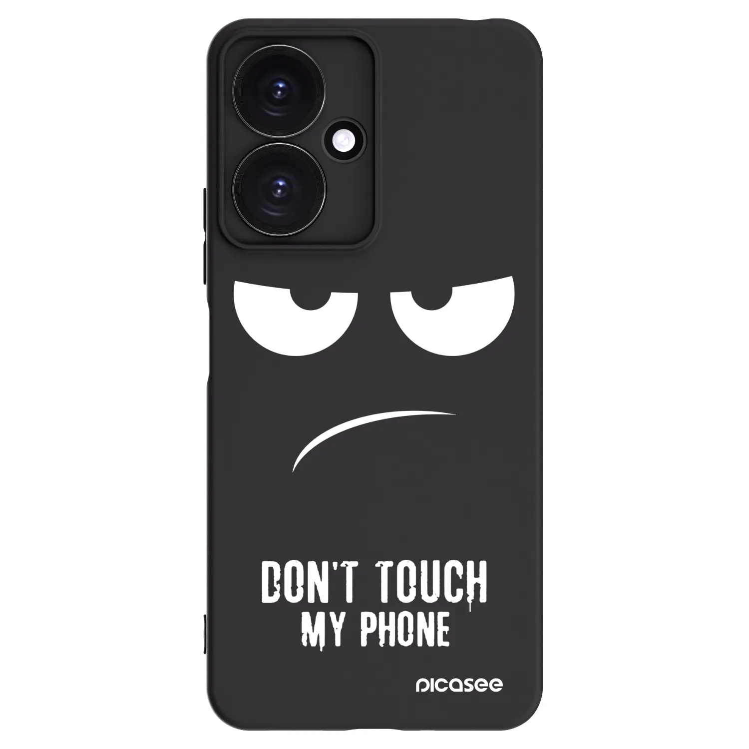 Picasee silikonski črni ovitek za Xiaomi Redmi 13C 5G - Don't Touch My Phone