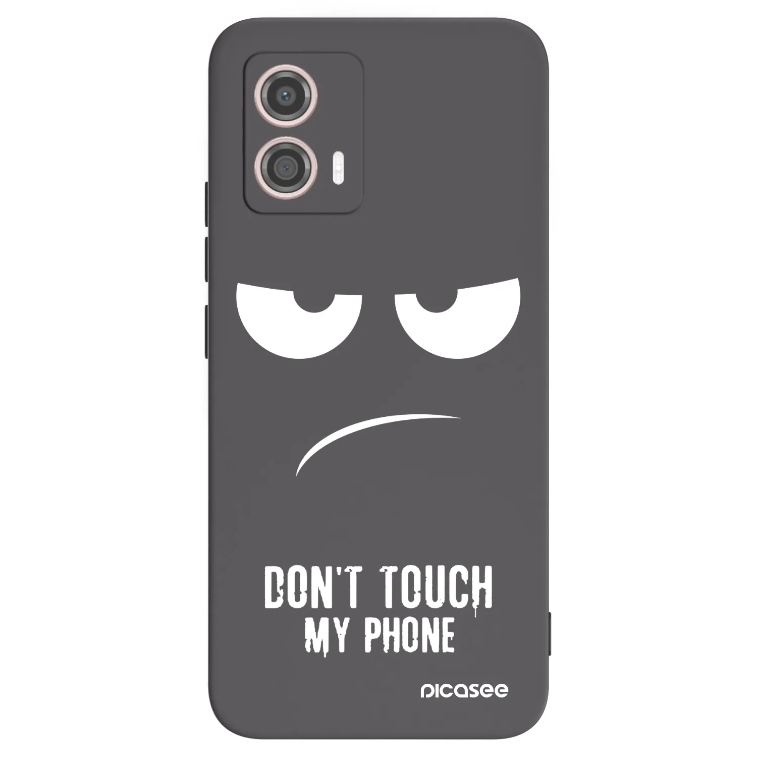 Picasee silikonski črni ovitek za Motorola Moto G53 5G - Don't Touch My Phone