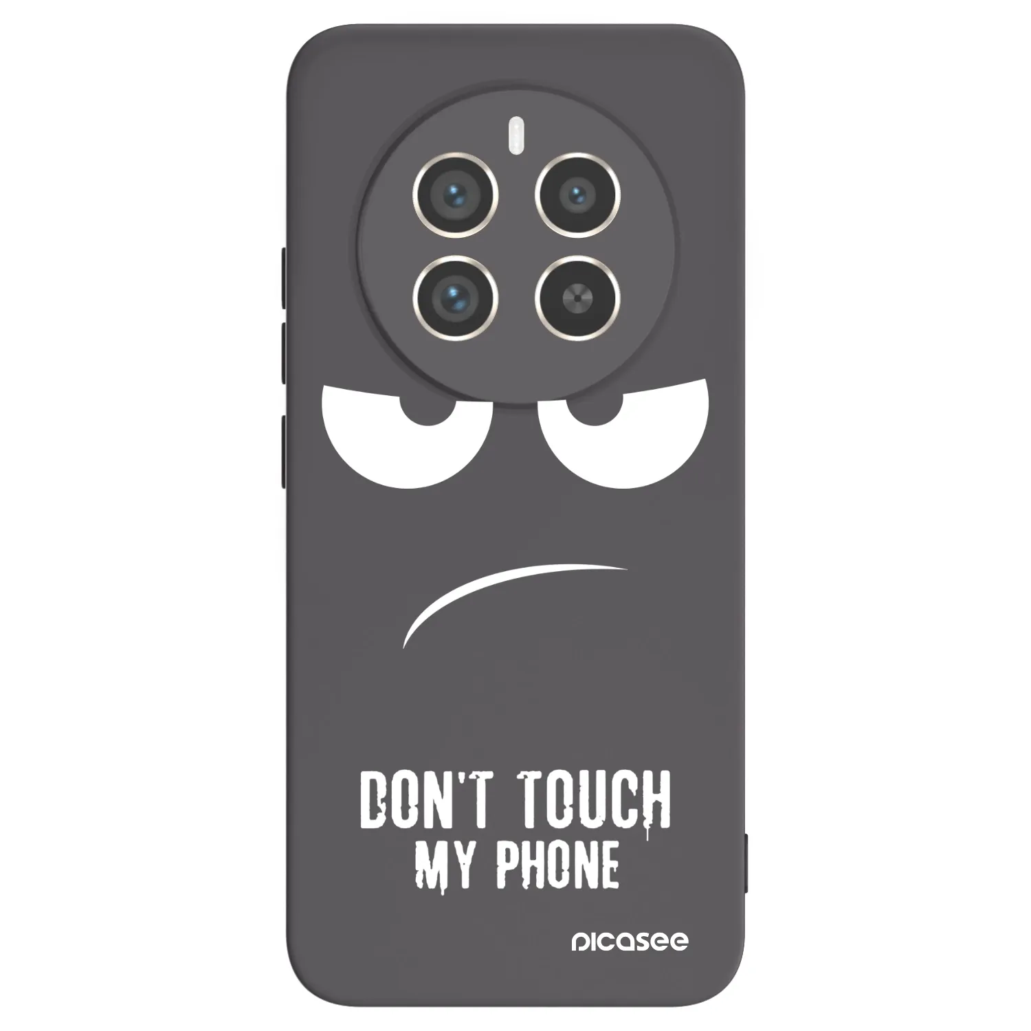 Picasee silikonski črni ovitek za Realme 12 Pro 5G - Don't Touch My Phone