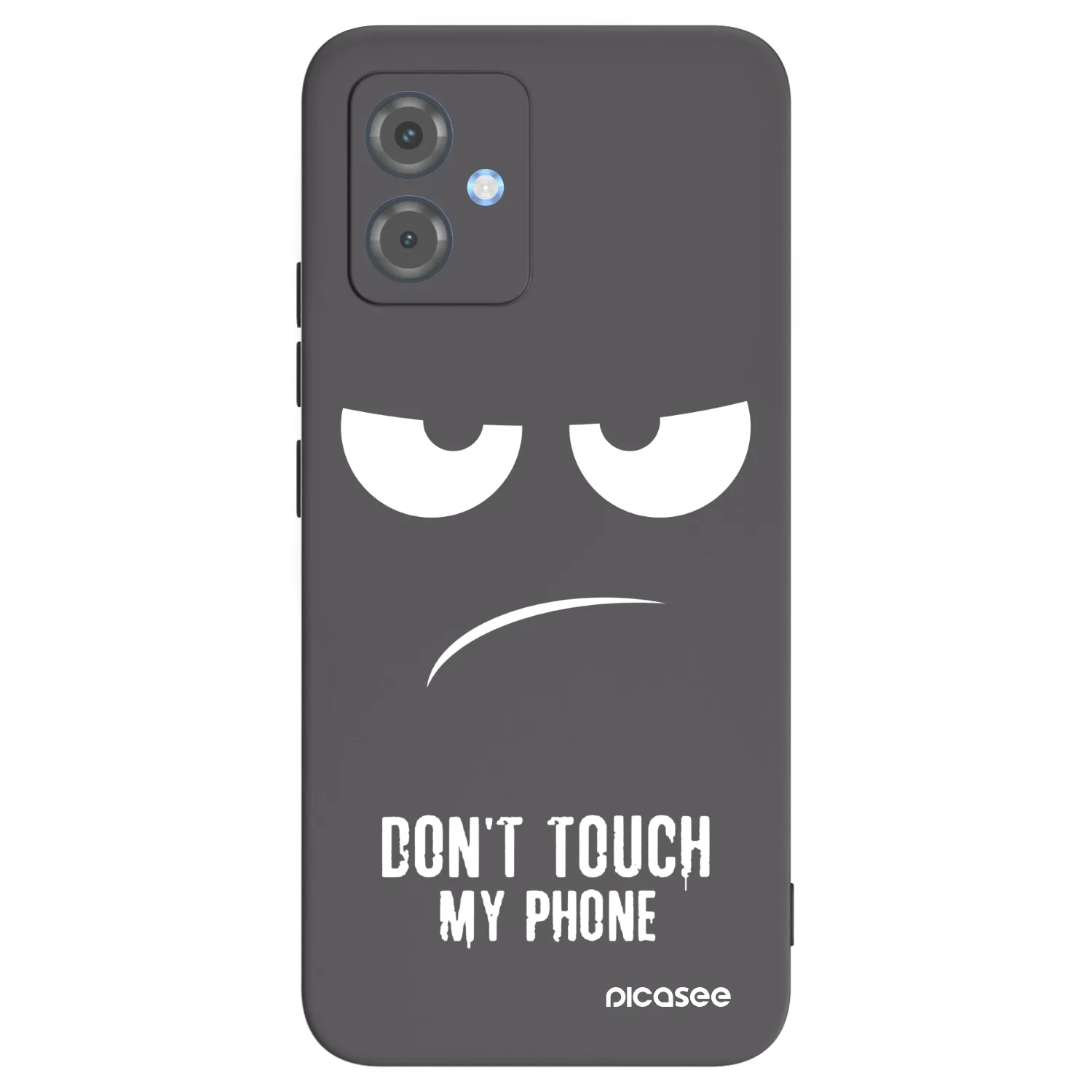 Picasee silikonski črni ovitek za Motorola Moto G14 - Don't Touch My Phone