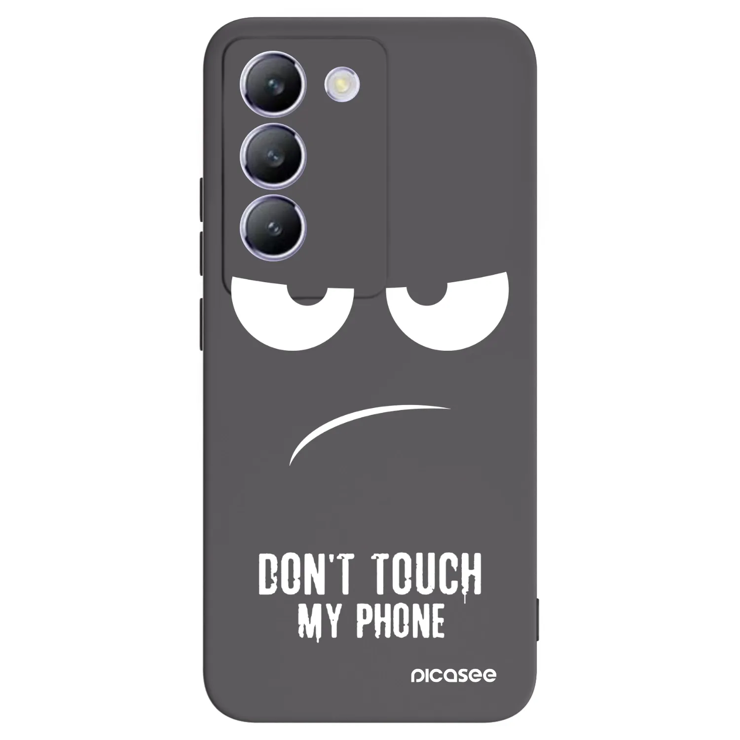 Picasee silikonski črni ovitek za Vivo V40 SE 5G - Don't Touch My Phone