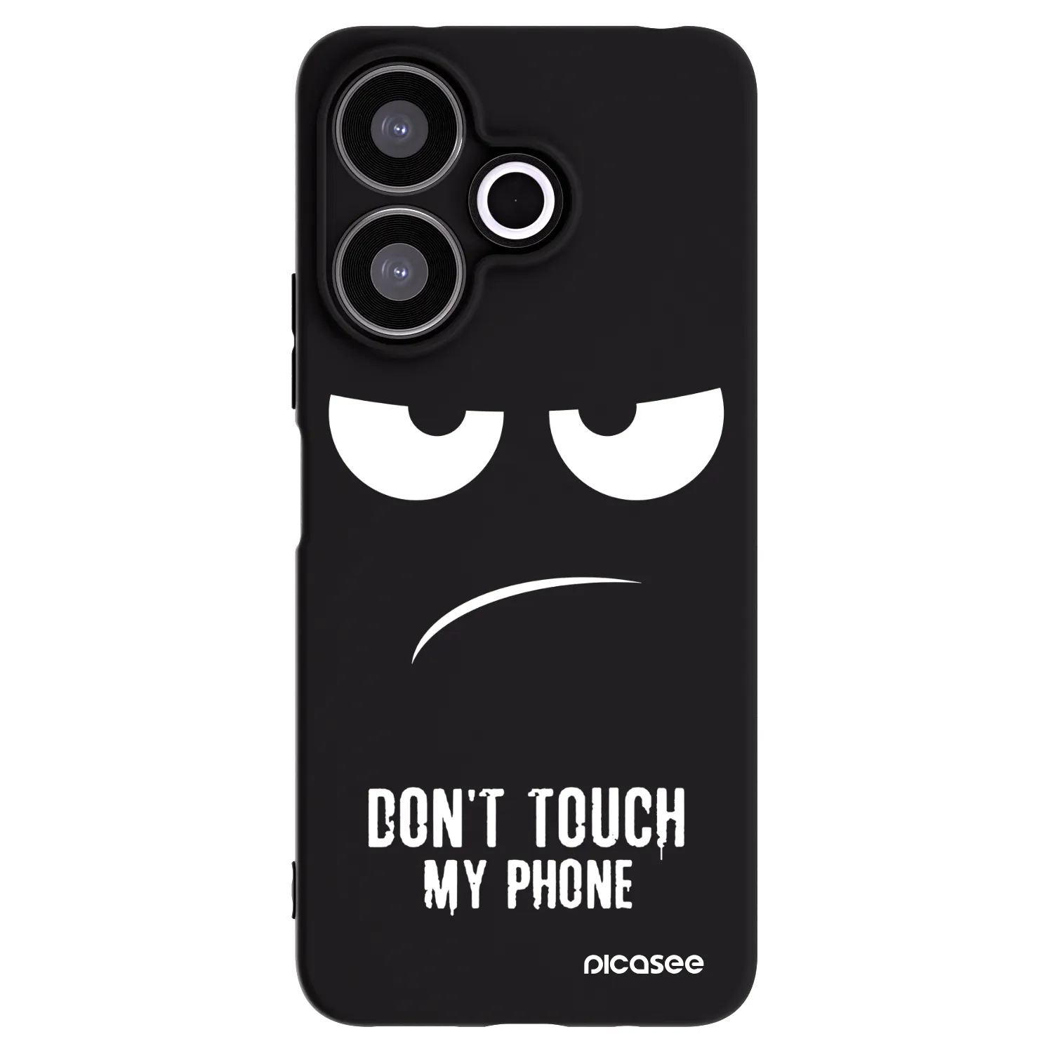 Picasee silikonski črni ovitek za Xiaomi Redmi 13 4G - Don't Touch My Phone